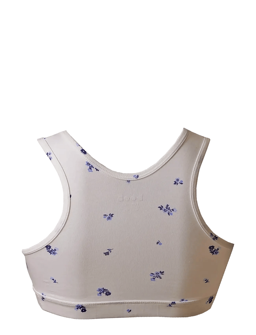 Boob - Night Nursing Bra - undertøj - white/ blue aop - 2