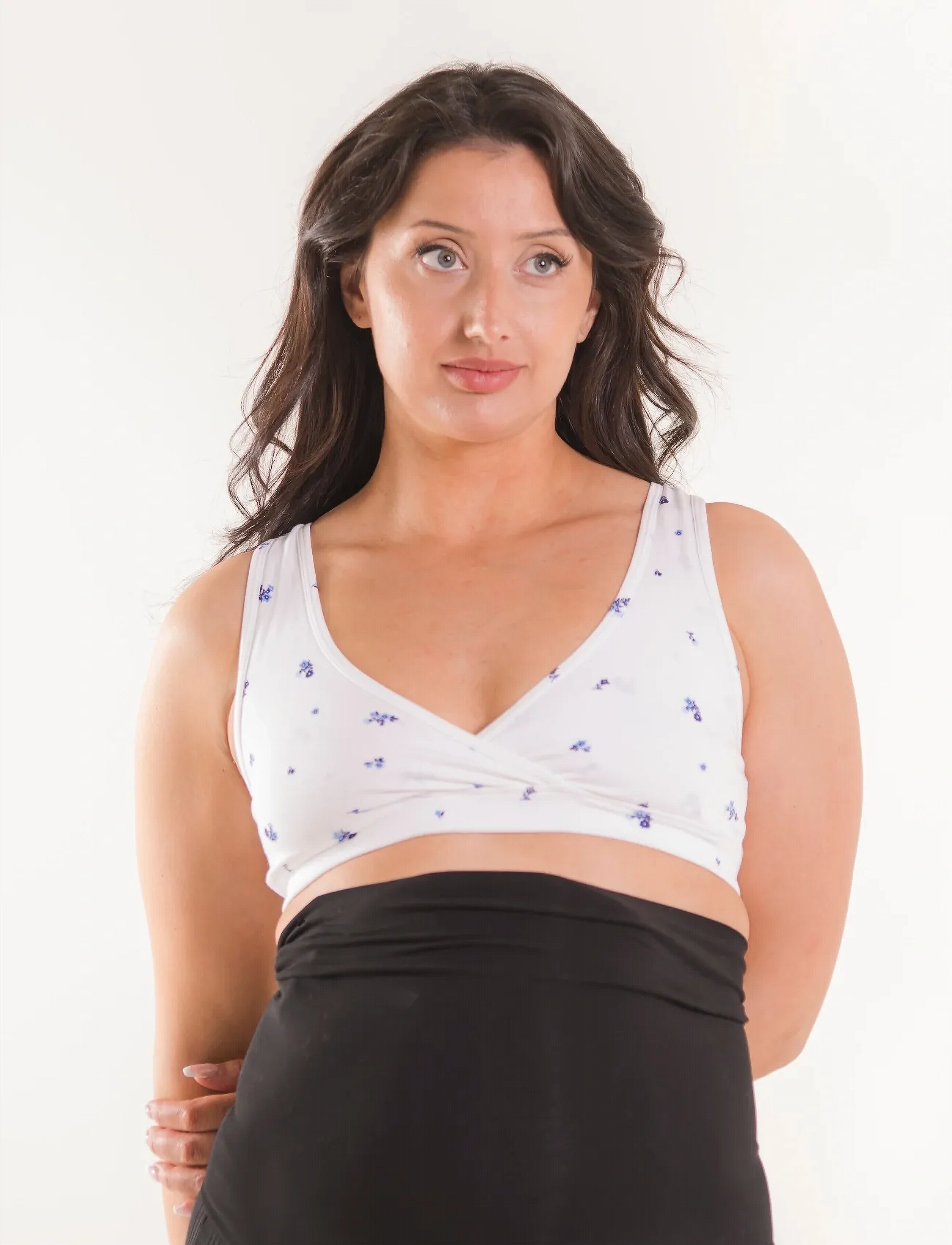 Boob - Night Nursing Bra - undertøj - white/ blue aop - 3