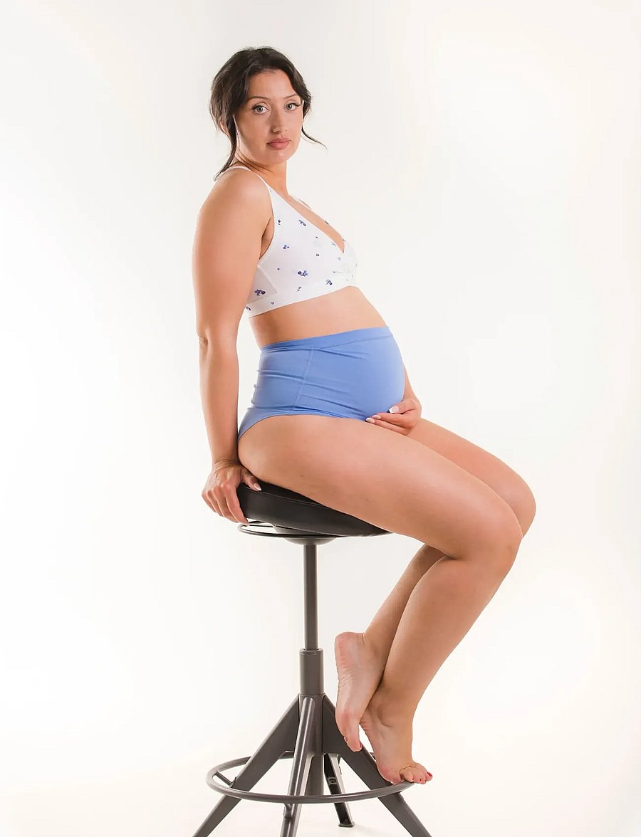 Boob - High waist M breif - graviditets produkter - mid blue - 4