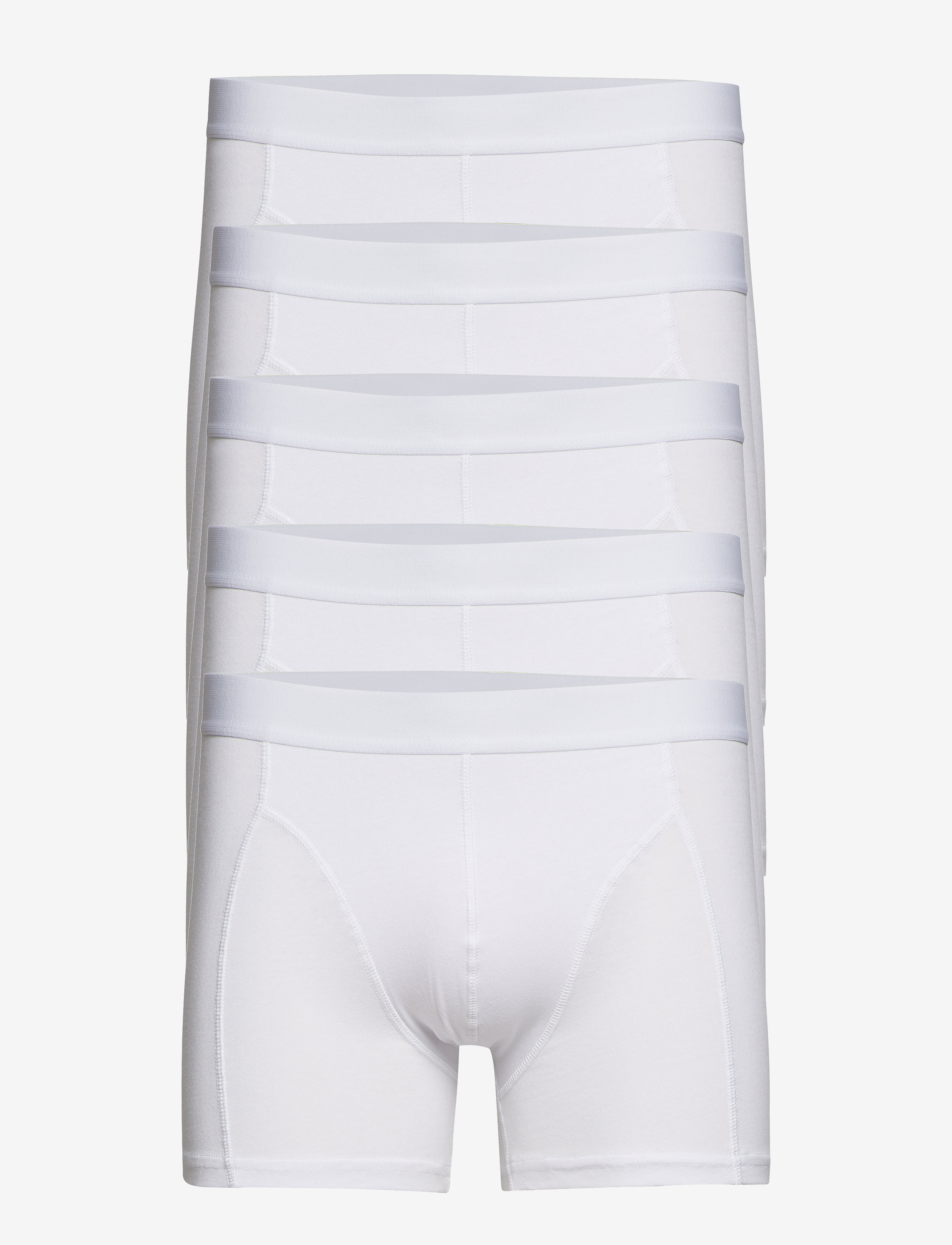 Boozt Merchandise 5 Pack Tights, Mænd, 5-Pak Boxershorts, Hvid, Str: XL