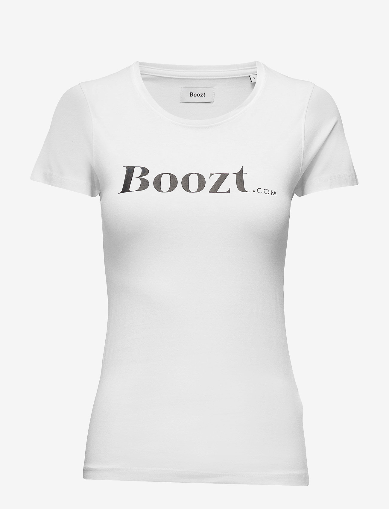 Boozt Merchandise - Womens stretch O-neck tees/s - mažiausios kainos - white - 0