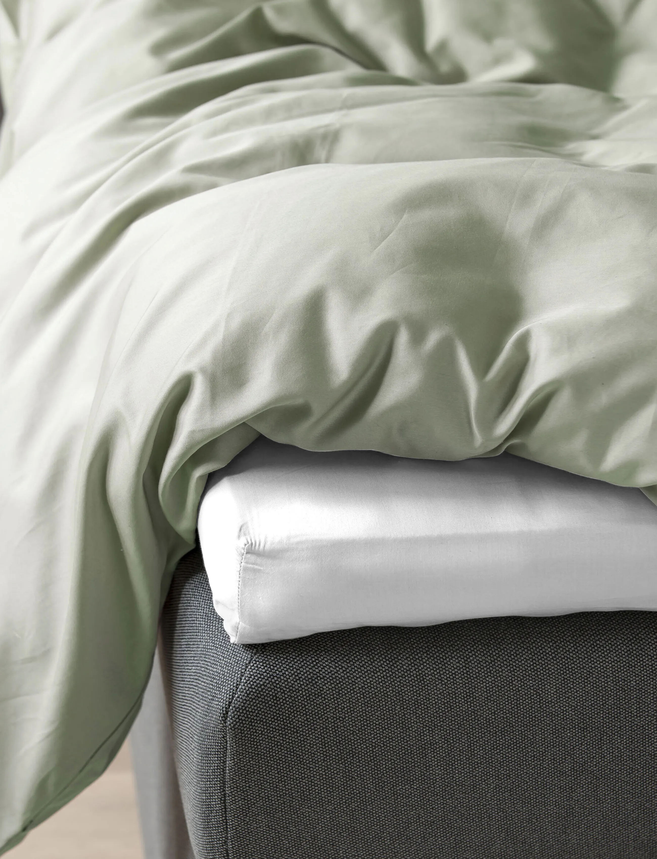 Borås Cotton Cloud Envelope Sheet, 140X200X8X30 cm, White, Sheets > Fitted Bed Sheets, Unisex
