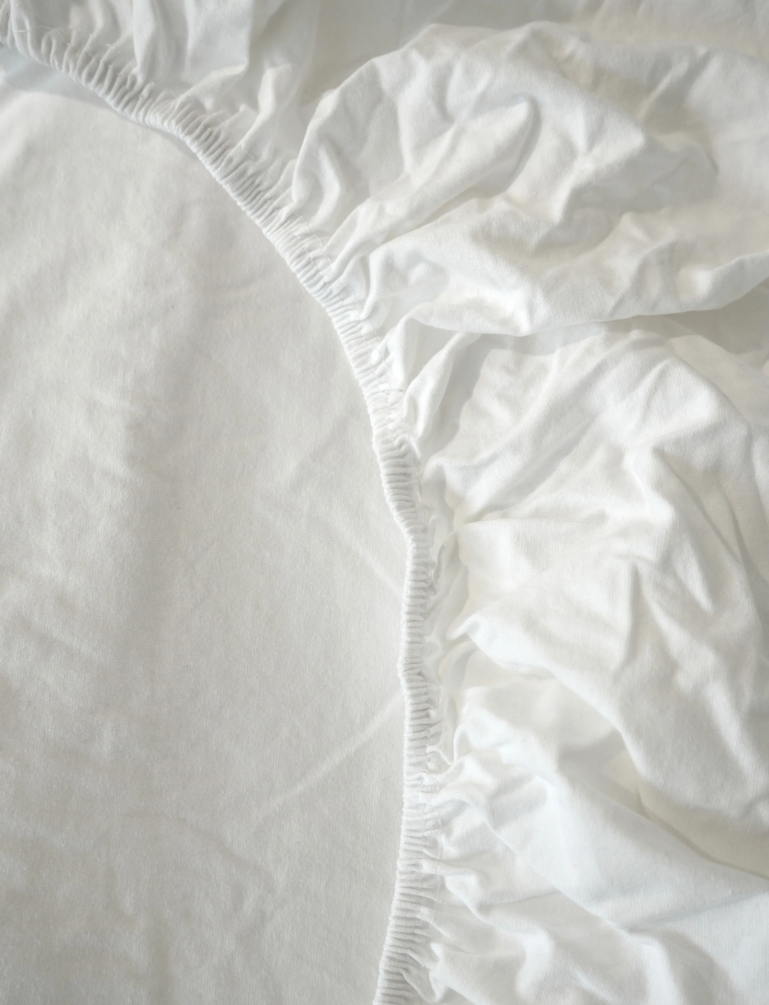 Borås Cotton - Excellent Jersey fitted sheet - formsyet lagen - white - 2