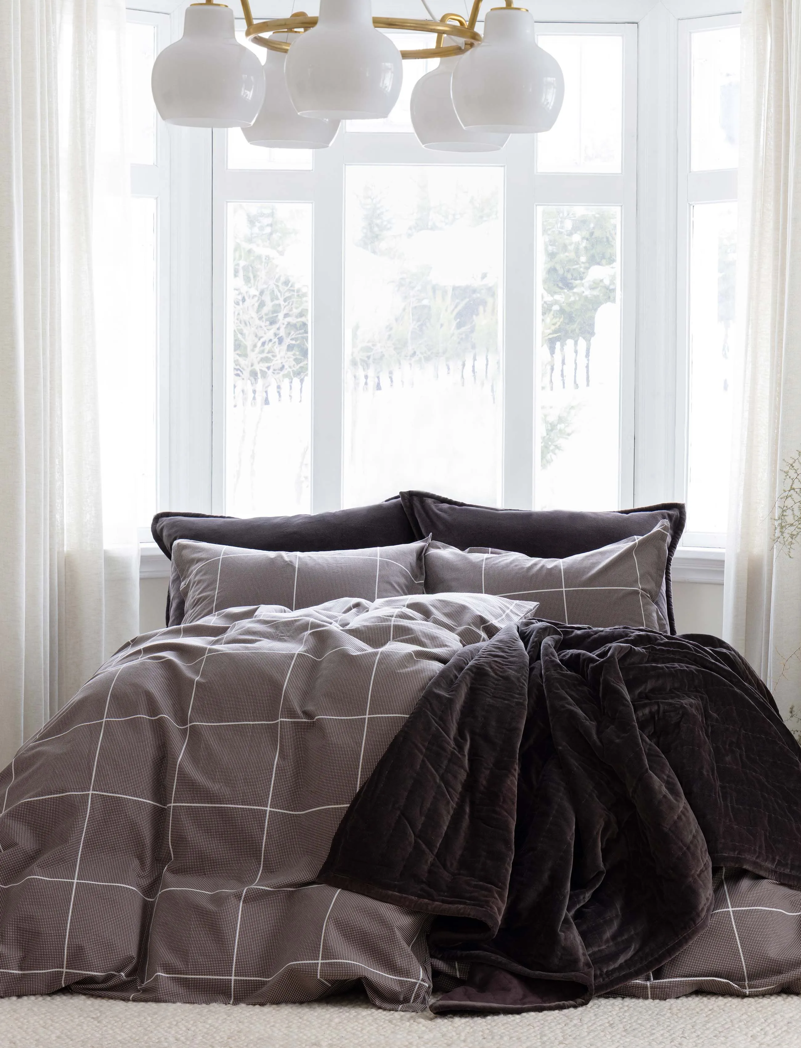 Borås Cotton - Billie - sengesæt - brown - 2