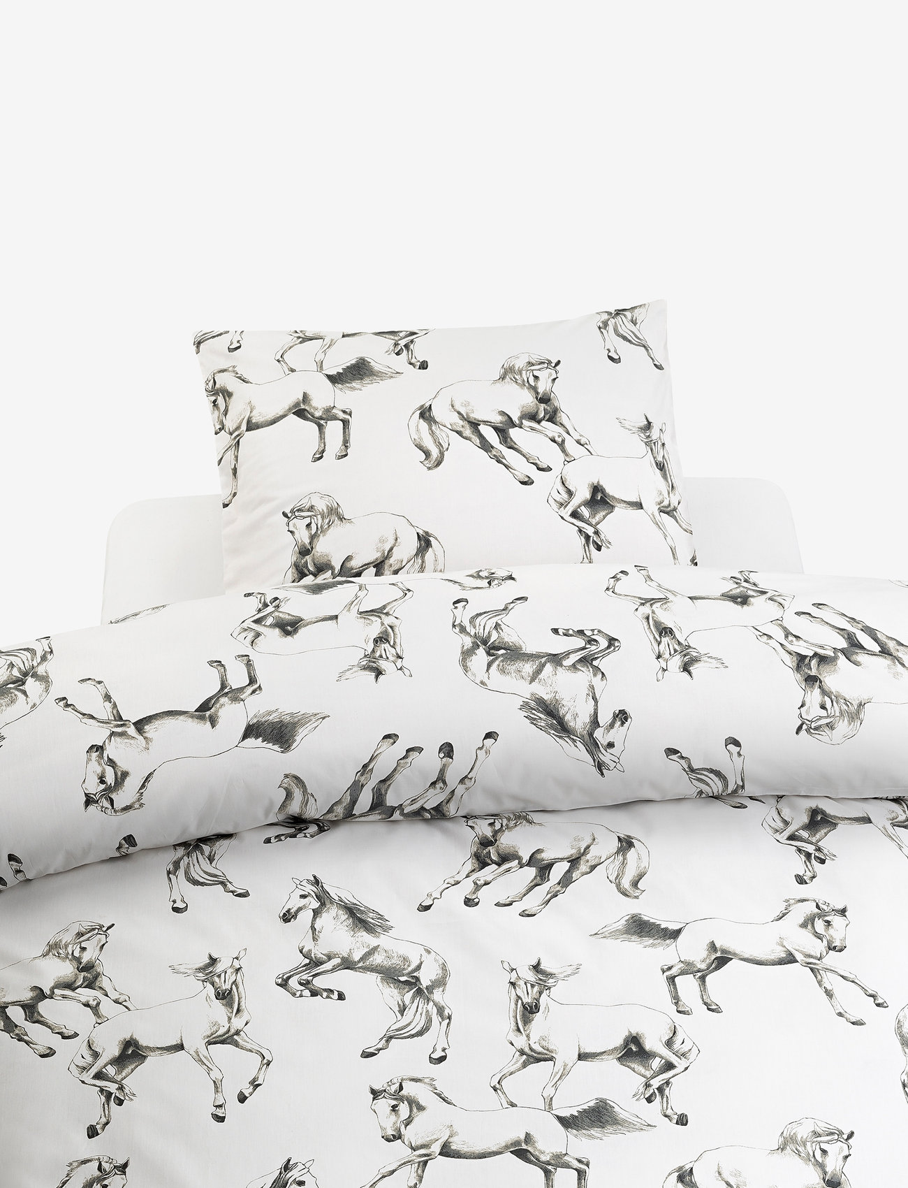 Borganäs of Sweden - 2-Dels Set Lipizzaner Grå - bed sets - grey - 0