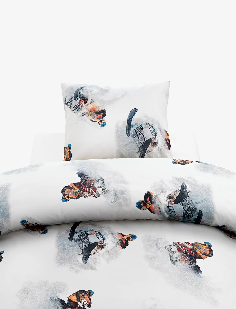 Borganäs of Sweden - 2-Dels Set Snowcross Vit - påslakanset - white - 1