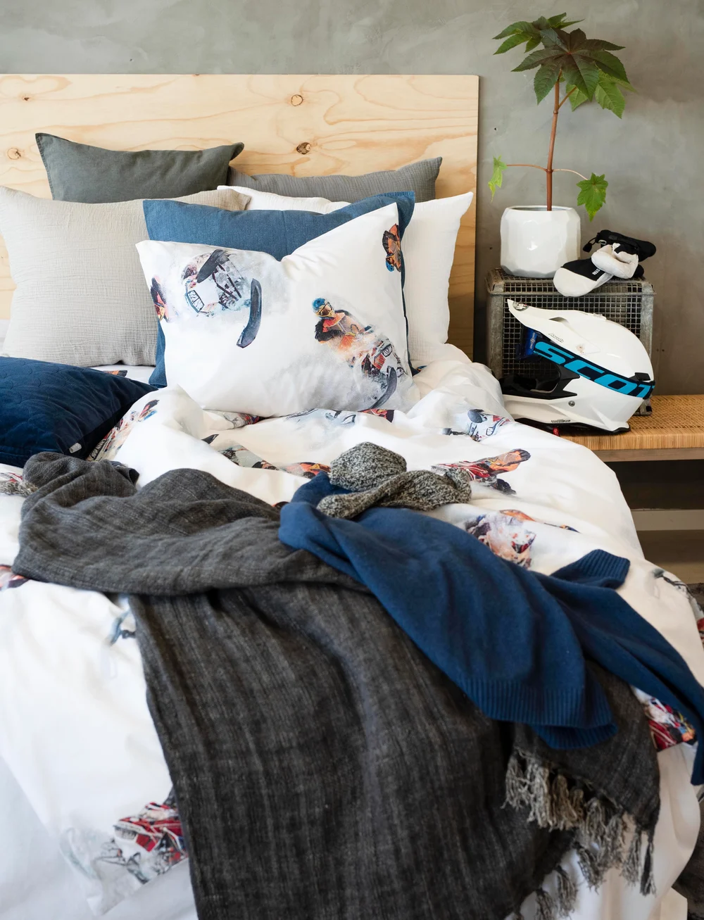 Borganäs of Sweden - 2-Dels Set Snowcross Vit - påslakanset - white - 0