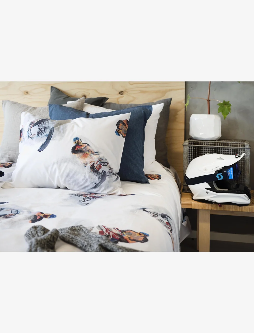 Borganäs of Sweden - 2-Dels Set Snowcross Vit - påslakanset - white - 3