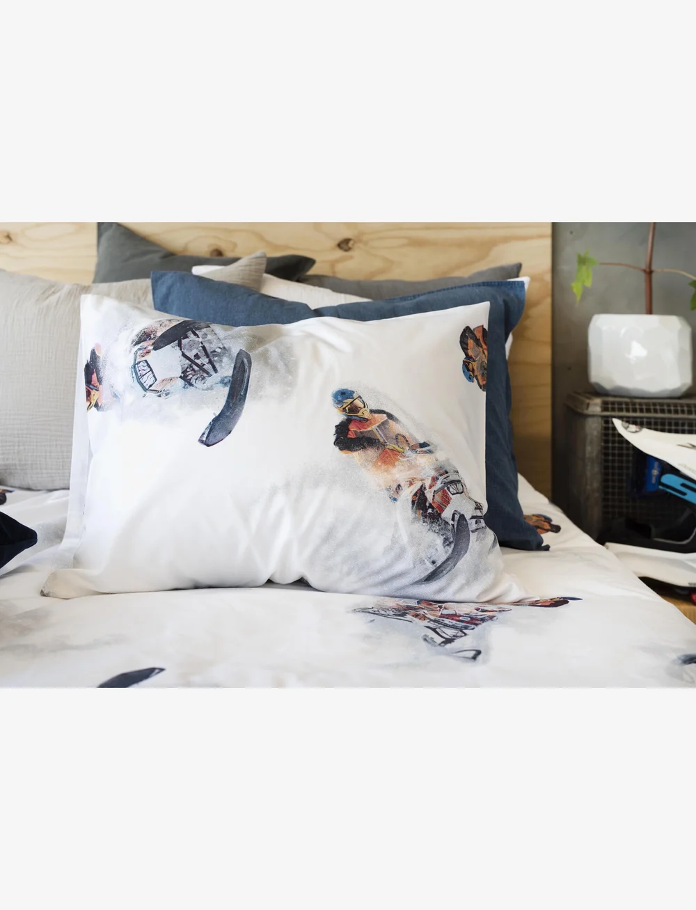 Borganäs of Sweden - 2-Dels Set Snowcross Vit - påslakanset - white - 5