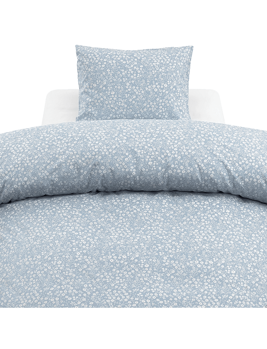 Borganäs of Sweden - Duvet cover set Hedda Blue - bed sets - blue - 1