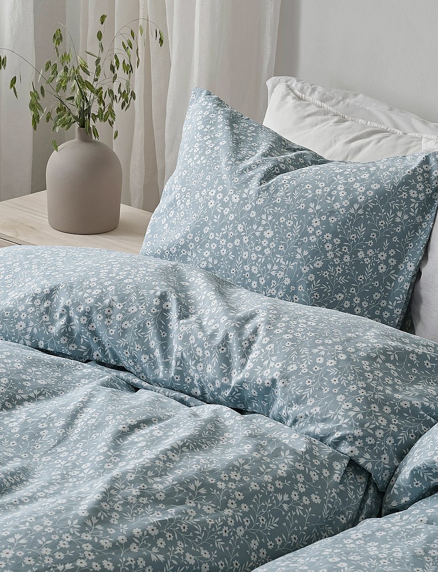 Borganäs of Sweden - Duvet cover set Hedda Blue - bed sets - blue - 2