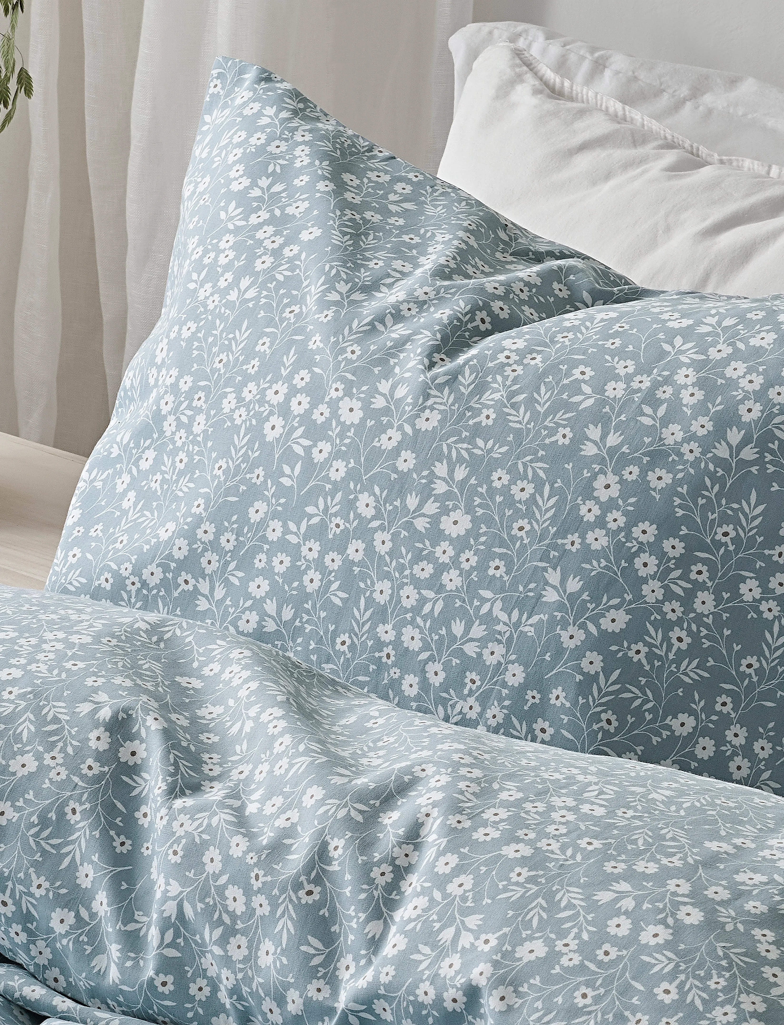 Borganäs of Sweden - Duvet cover set Hedda Blue - bed sets - blue - 3
