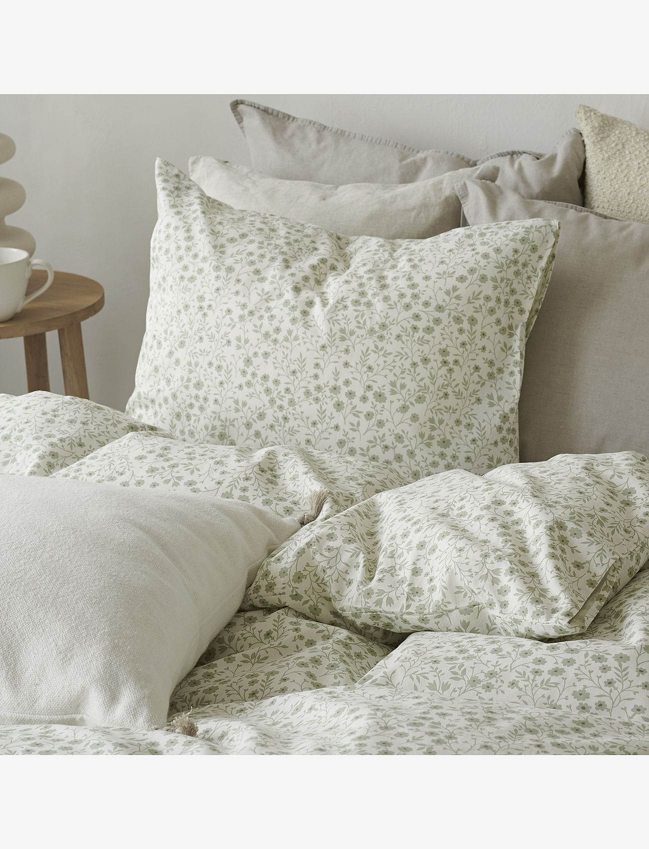 Borganäs of Sweden - Duvet cover set Hedda Blue - green - 2