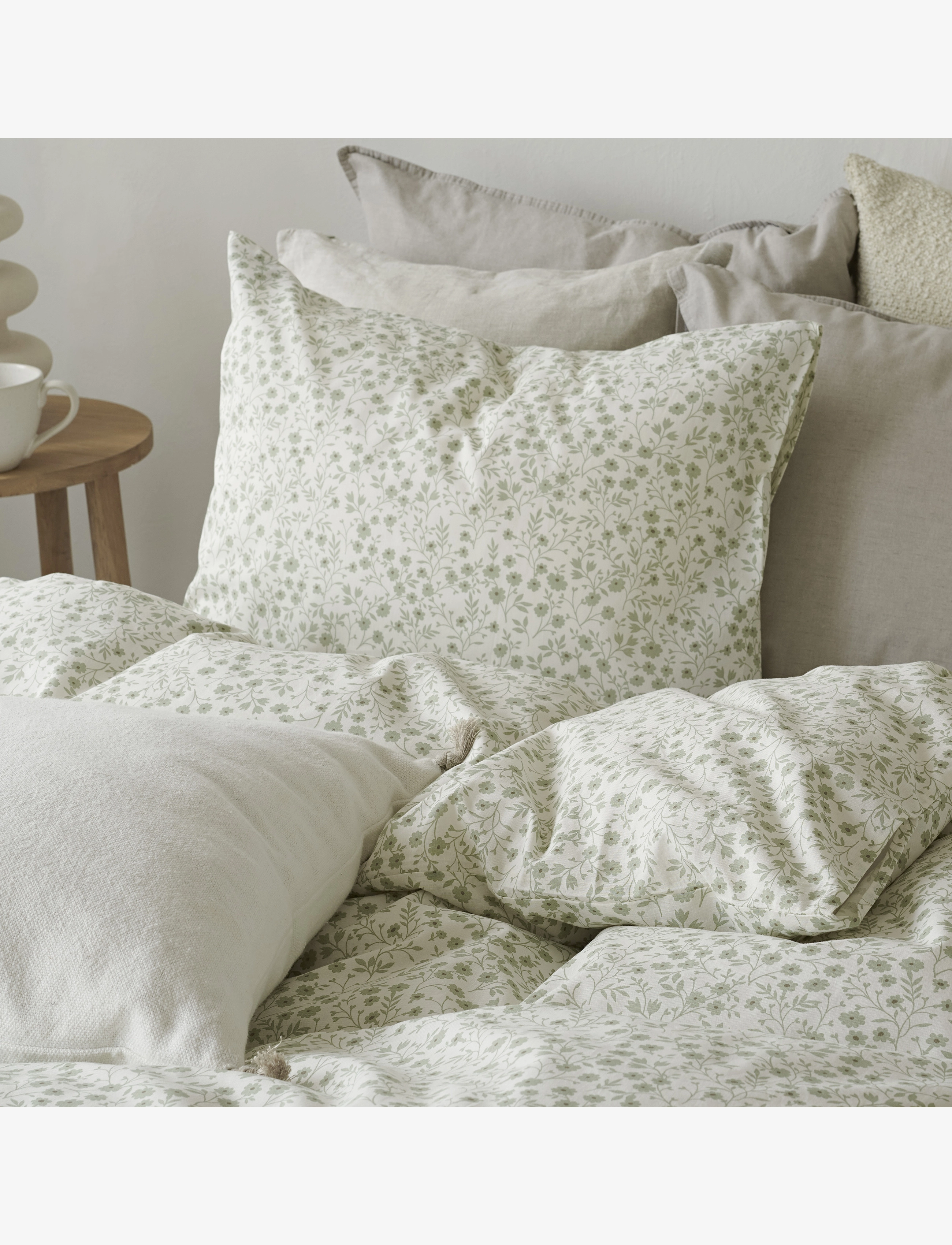 Borganäs of Sweden - Duvet cover set Hedda Blue - green - 2