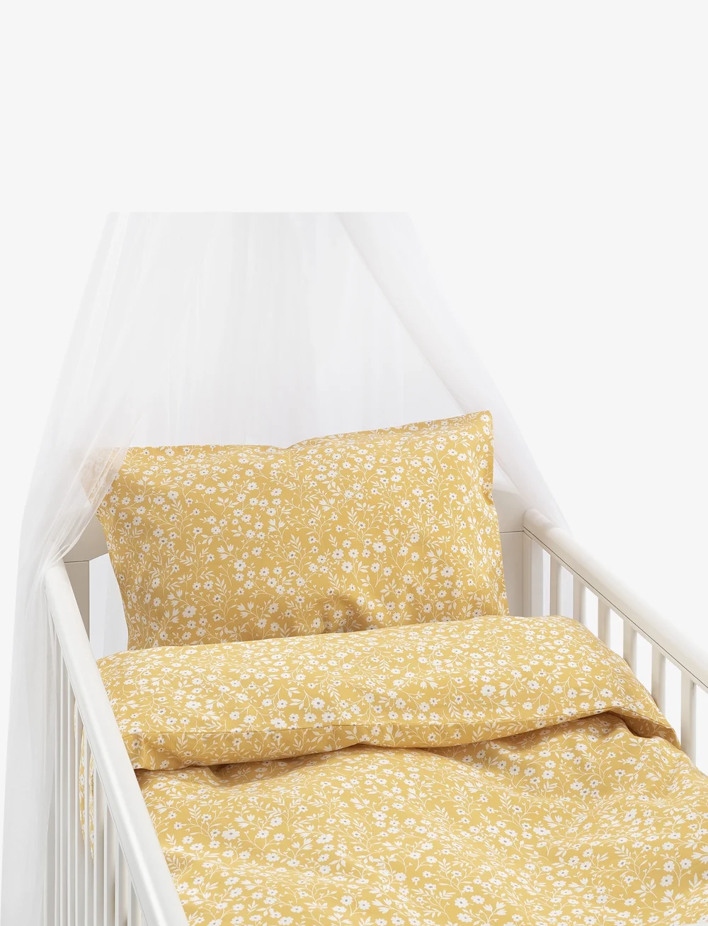 Borganäs of Sweden - 2-Dels Set Hedda Gul Spjälsäng - bettwäsche-set - yellow - 0
