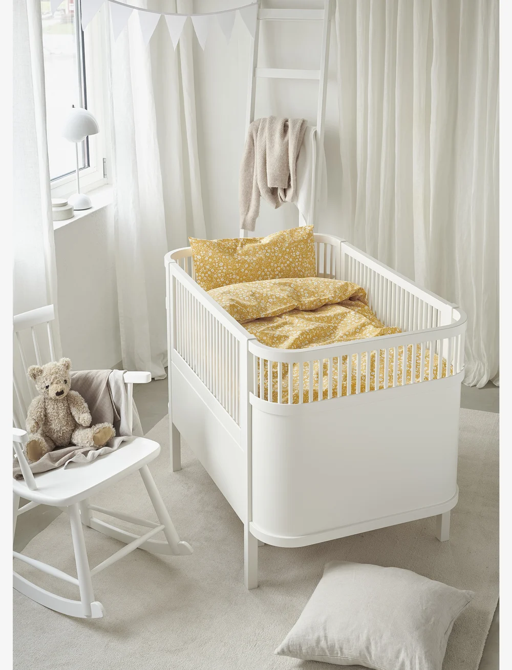 Borganäs of Sweden - 2-Dels Set Hedda Gul Spjälsäng - bettwäsche-set - yellow - 1