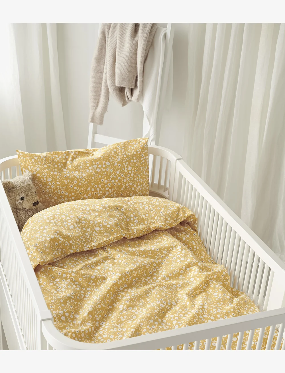 Borganäs of Sweden - 2-Dels Set Hedda Gul Spjälsäng - bettwäsche-set - yellow - 2