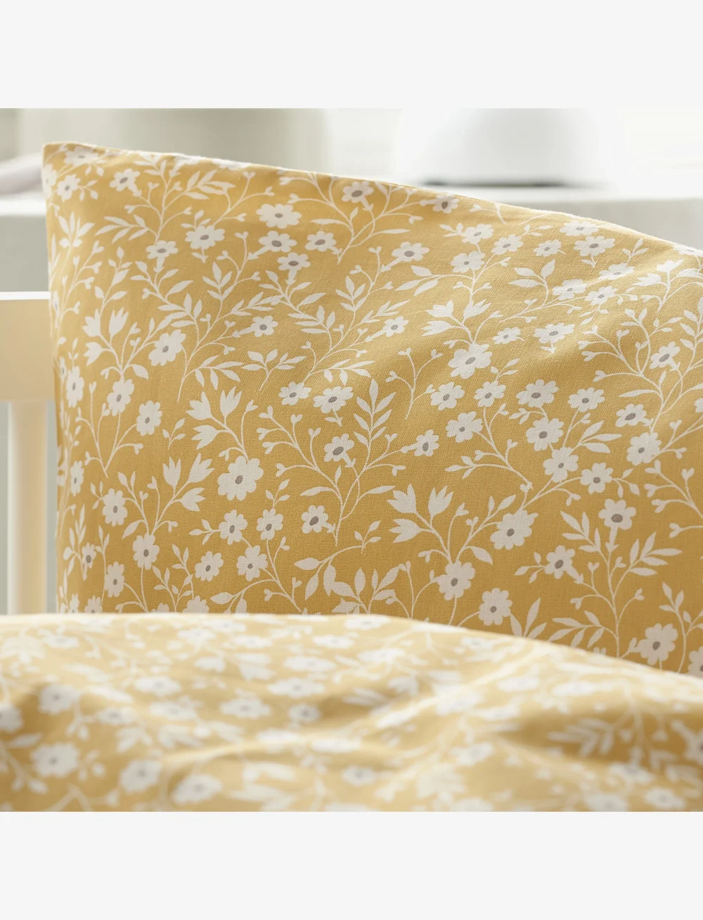 Borganäs of Sweden - 2-Dels Set Hedda Gul Spjälsäng - bettwäsche-set - yellow - 4