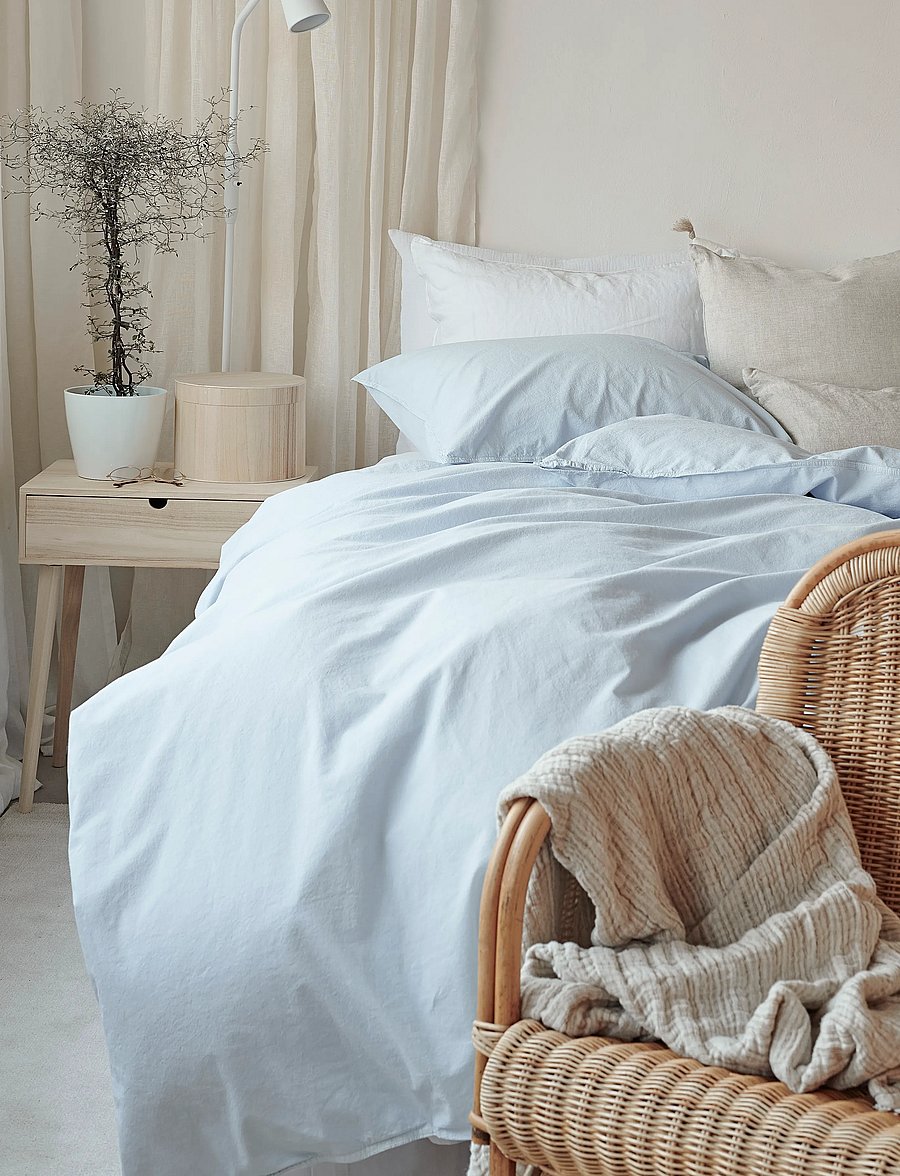 Borganäs of Sweden - Duvet cover set Humble Blue - bed sets - blue - 0