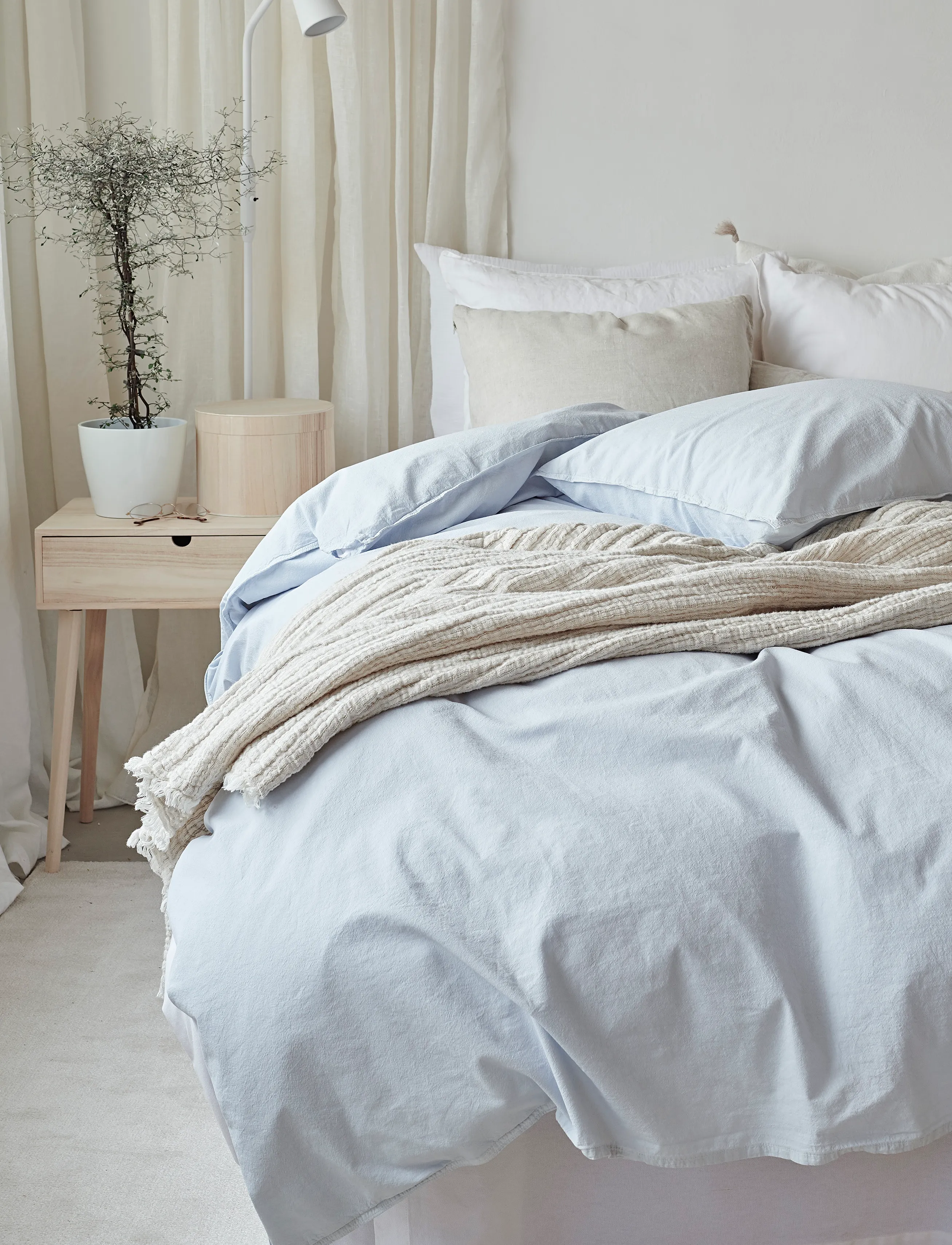 Borganäs of Sweden - Duvet cover set Humble Blue - bed sets - blue - 2