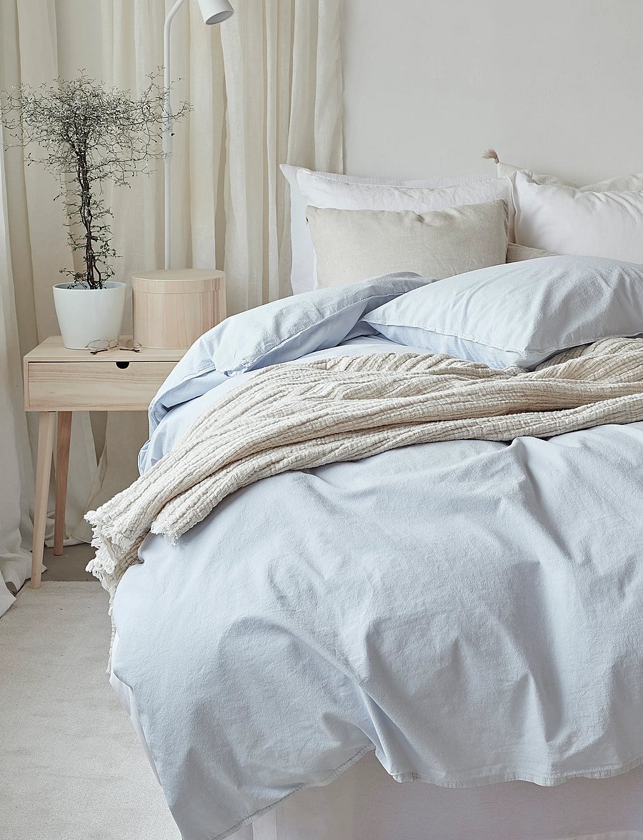 Borganäs of Sweden - Duvet cover set Humble Blue - bed sets - blue - 2