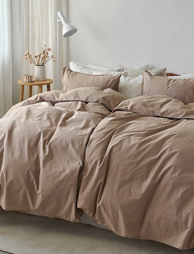 Borganäs of Sweden - Duvet cover set Humble Blue - bedsets - brown - 0