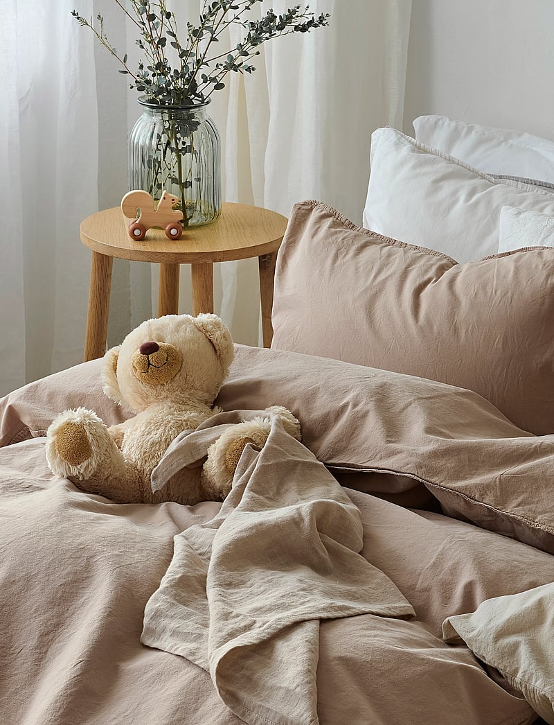 Borganäs of Sweden - Duvet cover set Humble Blue - bedsets - brown - 3