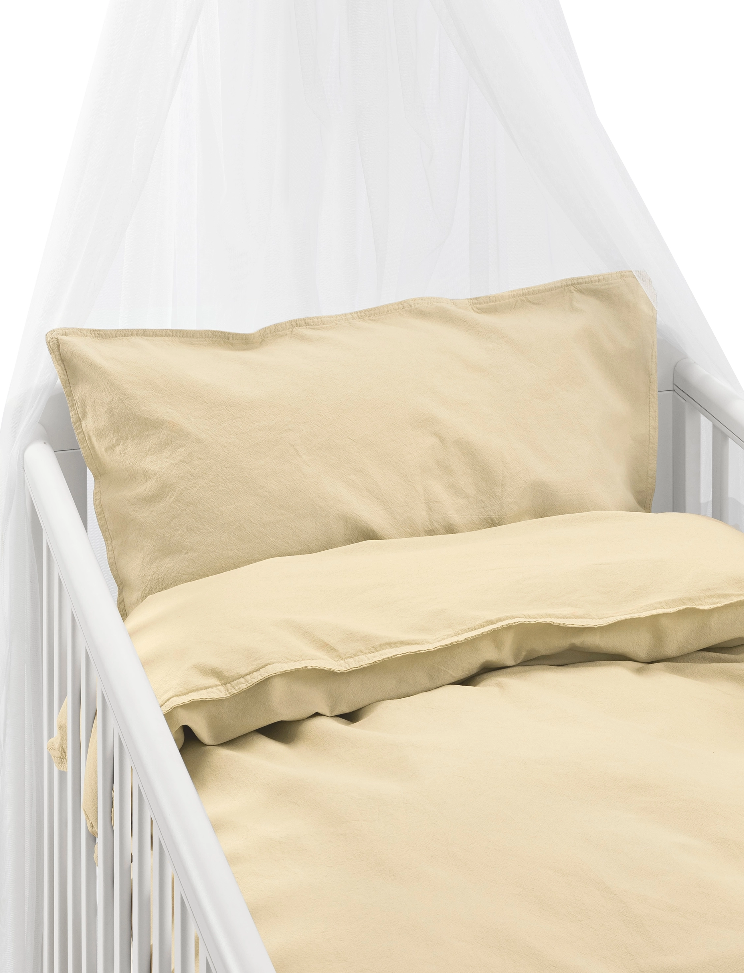 Borganäs of Sweden 2-Dels Set Humble Ljusblå Spjälsäng, 1ST 100X130 cm, Sleep Time, Gelb - Bed Sets, Kinder