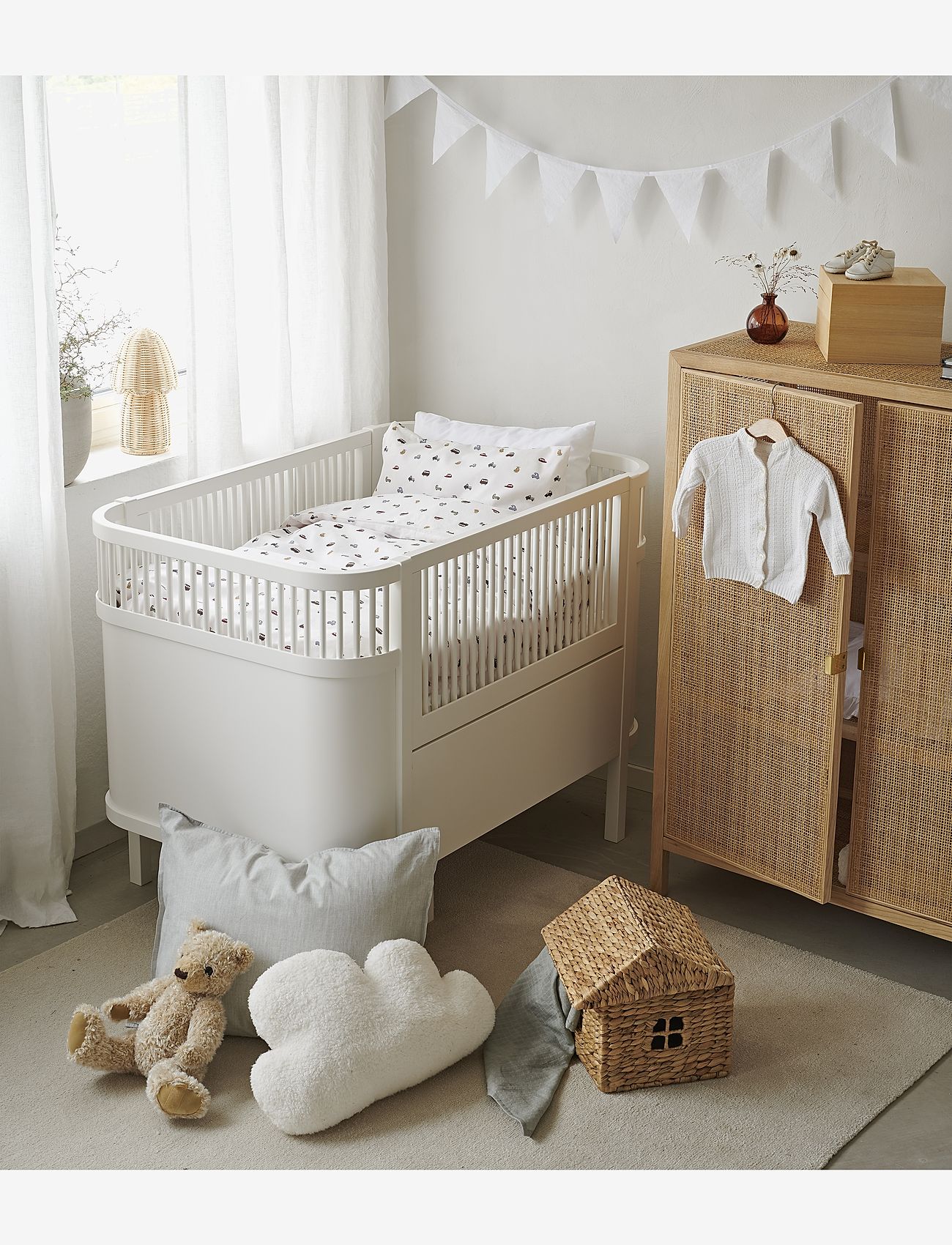 Borganäs of Sweden - 2-Dels Set John Beige Spjälsäng - påslakanset - cream - 1