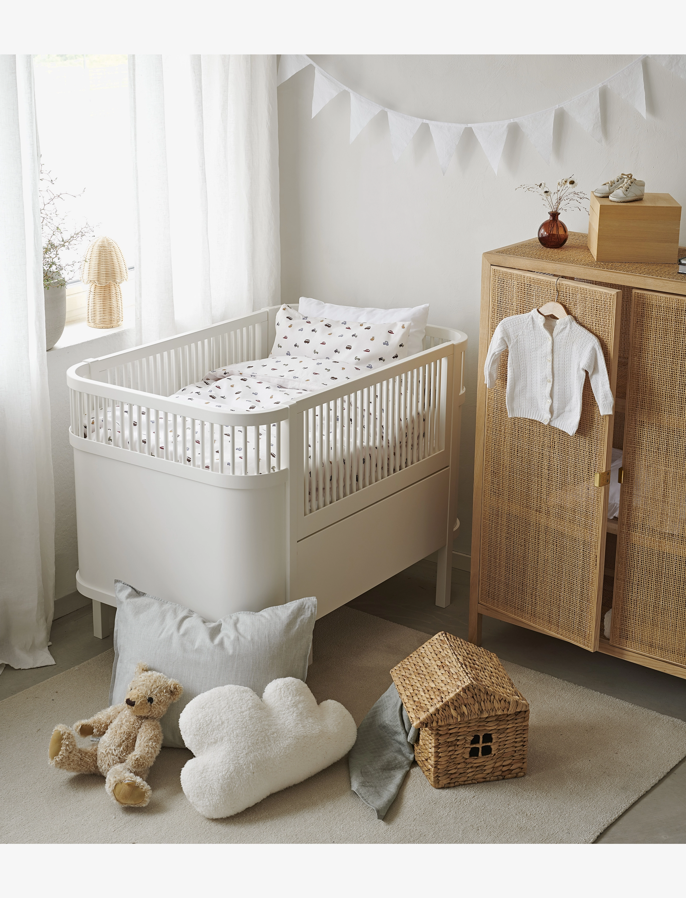Borganäs of Sweden - 2-Dels Set John Beige Spjälsäng - bettwäsche-set - cream - 1