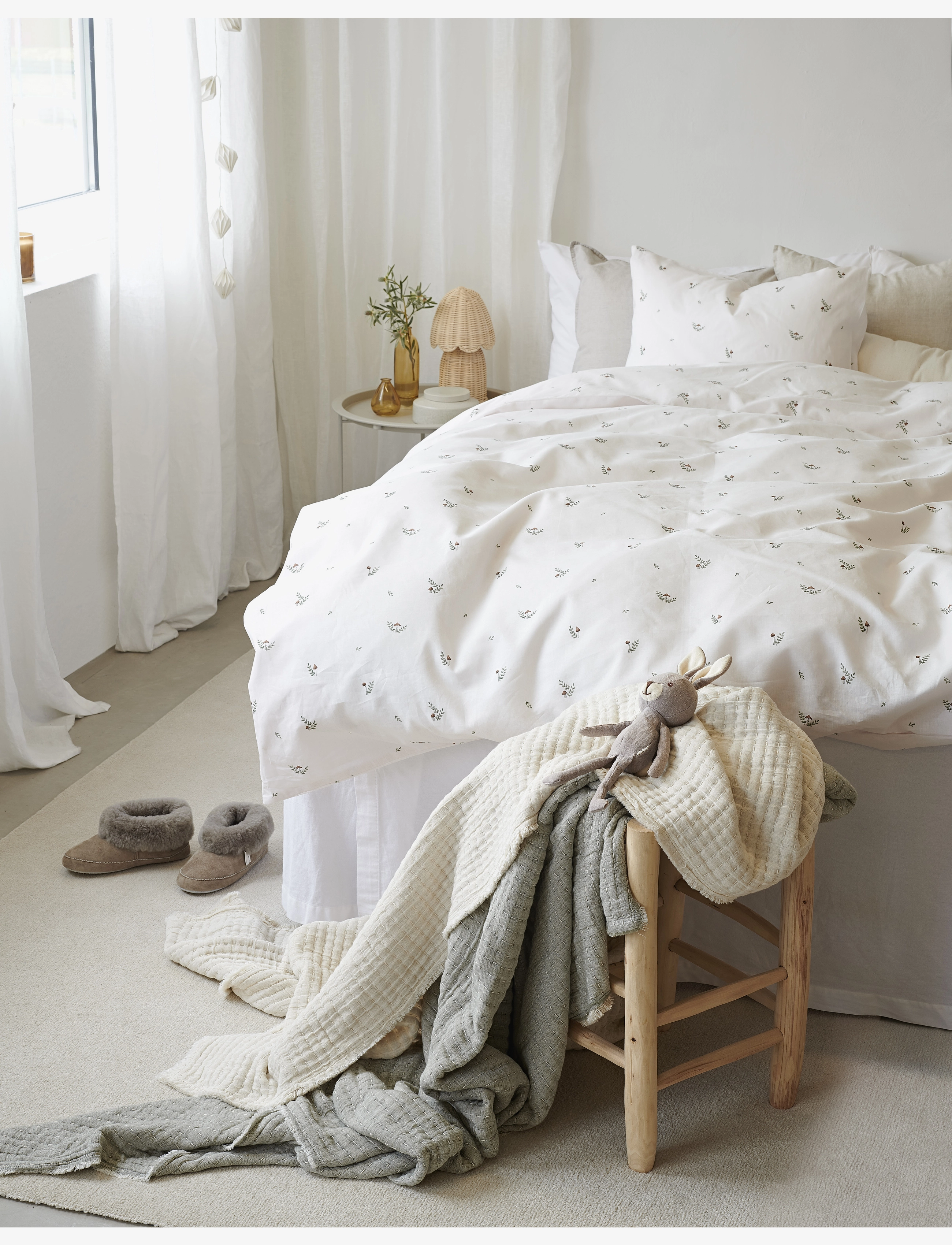 Borganäs of Sweden - 2-Dels Set Alvin Beige - bedsets - cream - 1