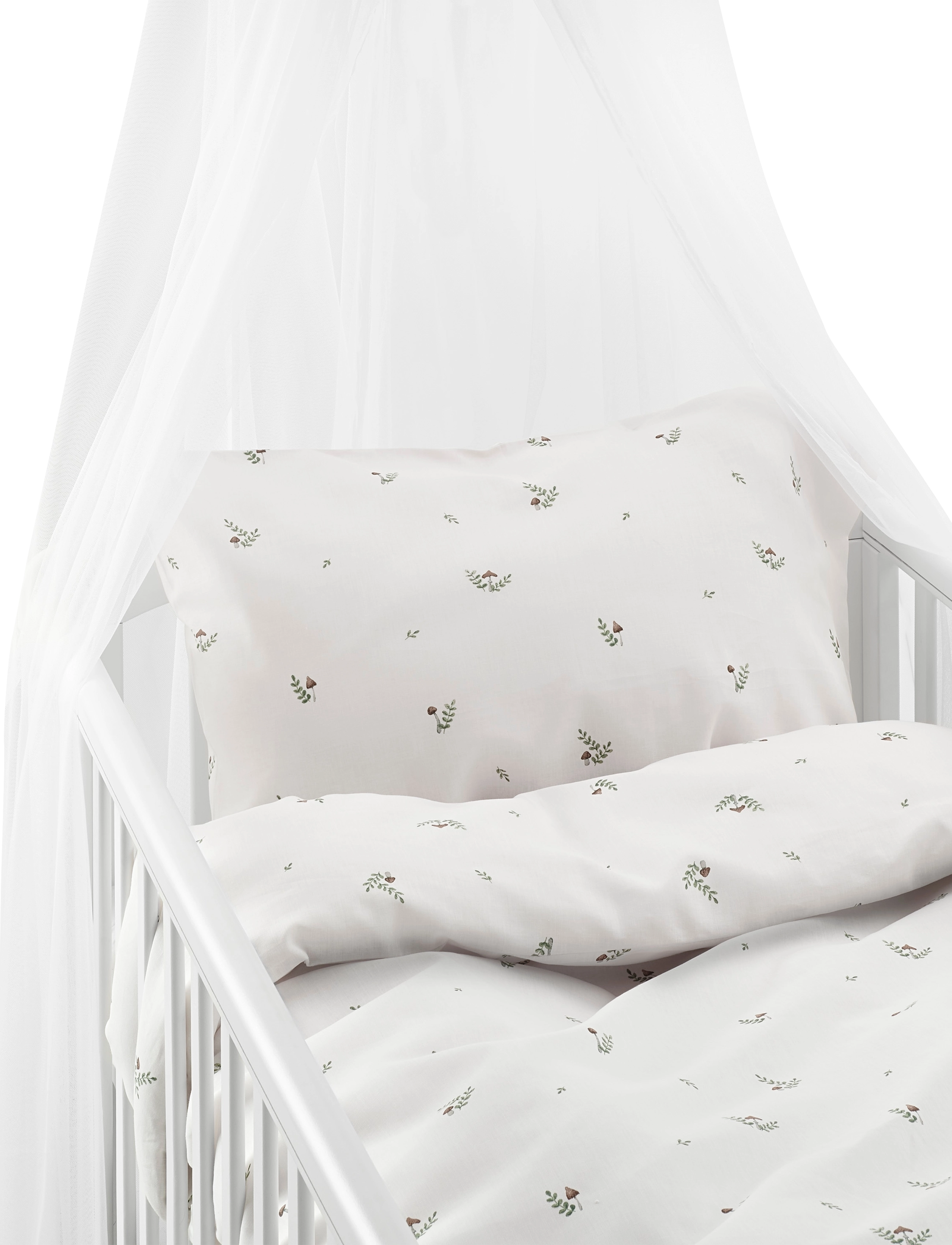 Borganäs of Sweden 2-Dels Set Alvin Beige Spjälsäng, 1ST 100X130 cm, Sleep Time, Weiß - Bed Sets, Kinder