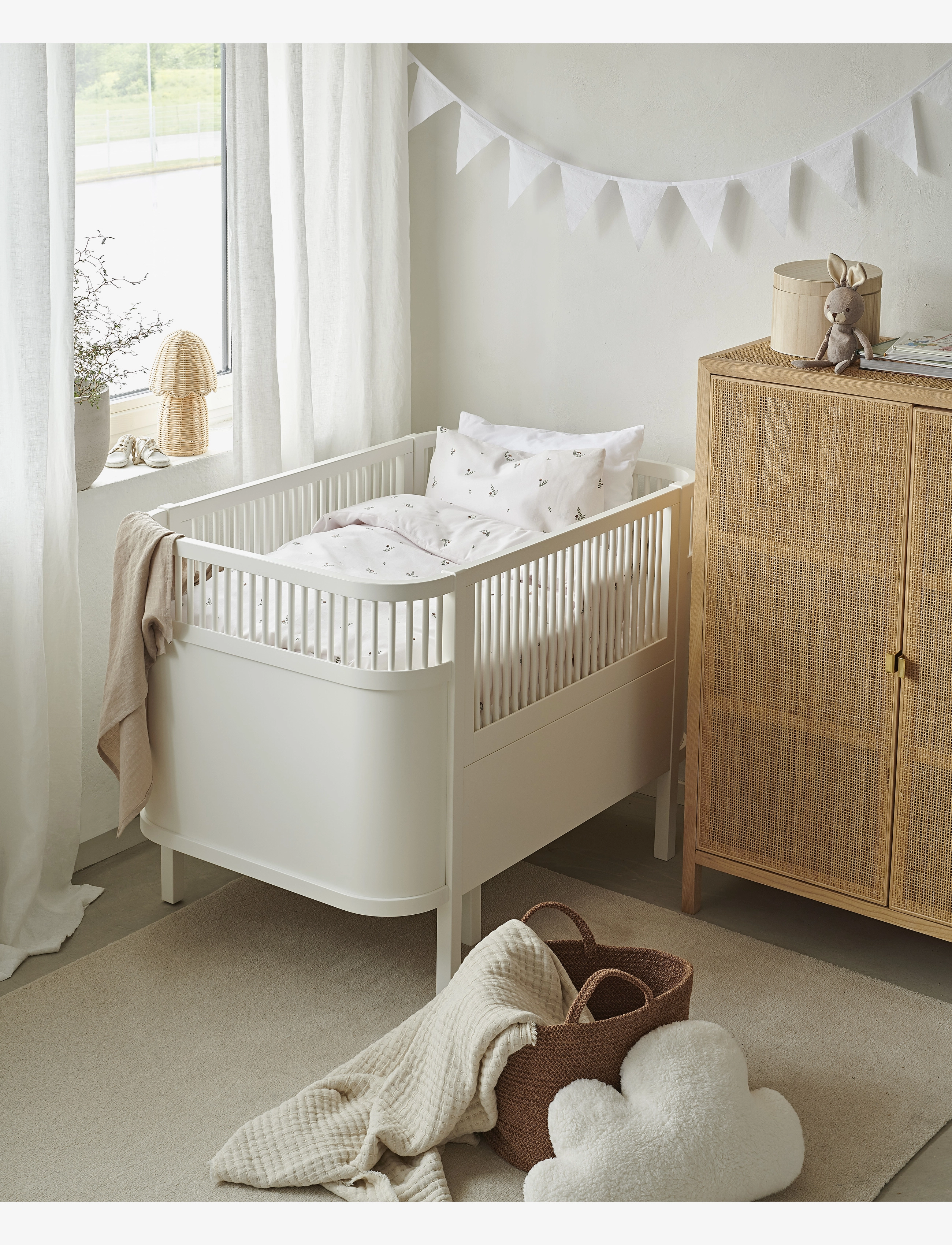 Borganäs of Sweden - 2-Dels Set Alvin Beige Spjälsäng - parures de lit - cream - 1