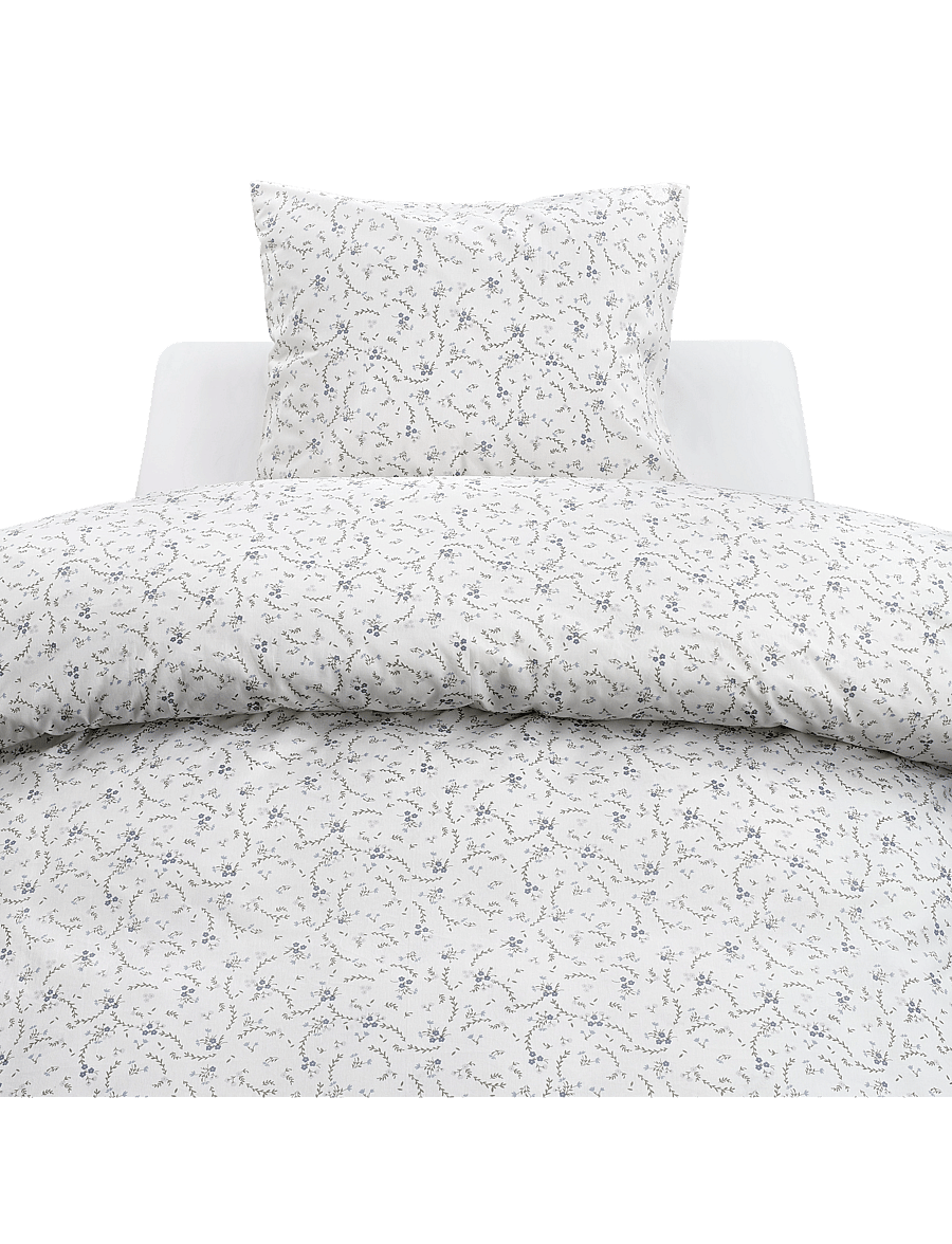 Borganäs of Sweden - Duvet cover set Vilja Yellow - bed sets - blue - 1