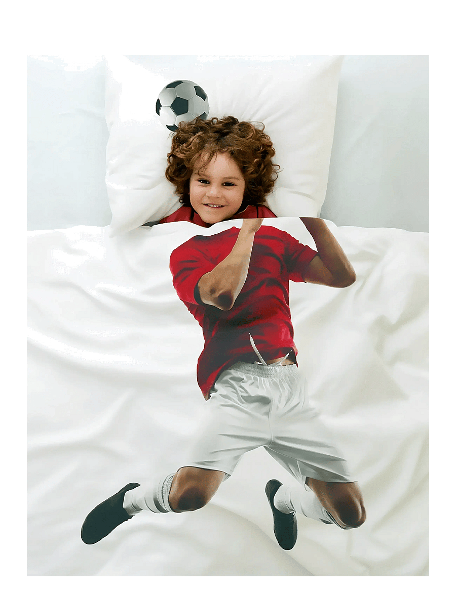 Borganäs of Sweden - Duvet cover set Football Player Multi - bettwäsche-set - multi - 1