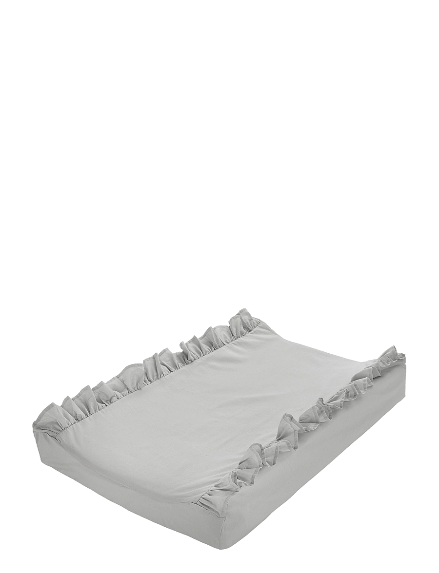 Borganäs of Sweden - Changing bed cover Ruffle 50x70 cm Sand - changing mats - grey - 0
