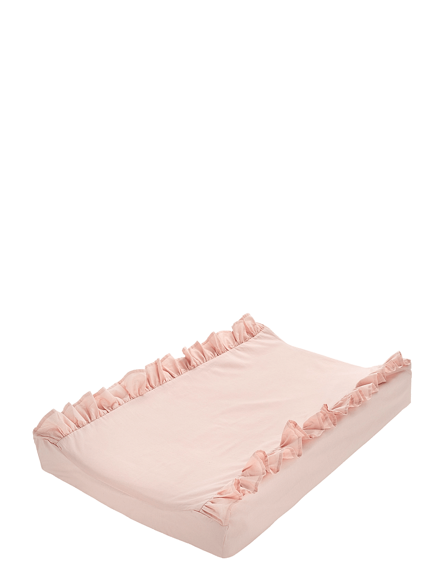 Borganäs of Sweden - Changing bed cover Ruffle 50x70 cm Sand - changing mats - pink - 0