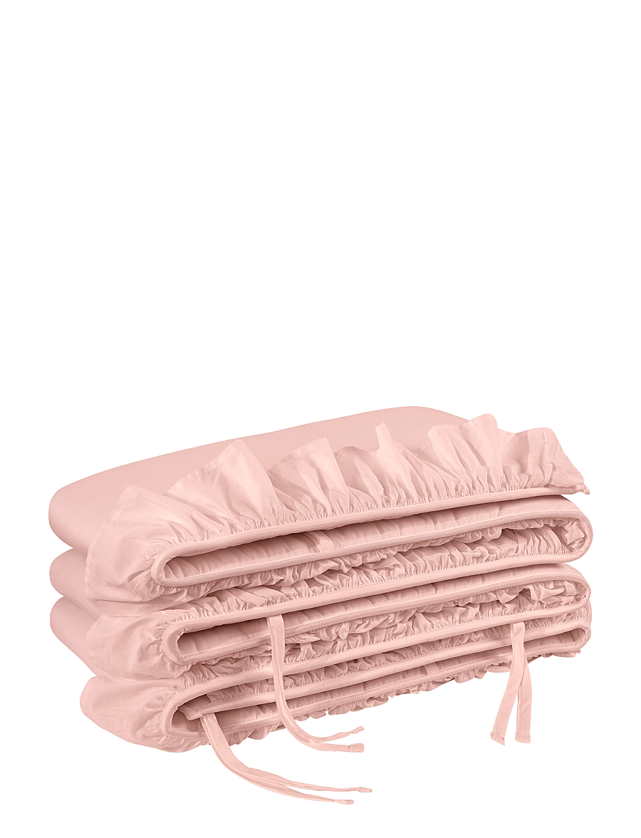 Borganäs of Sweden - Crib cover Ruffle 28x360 cm Pink - tour de lit - pink - 0