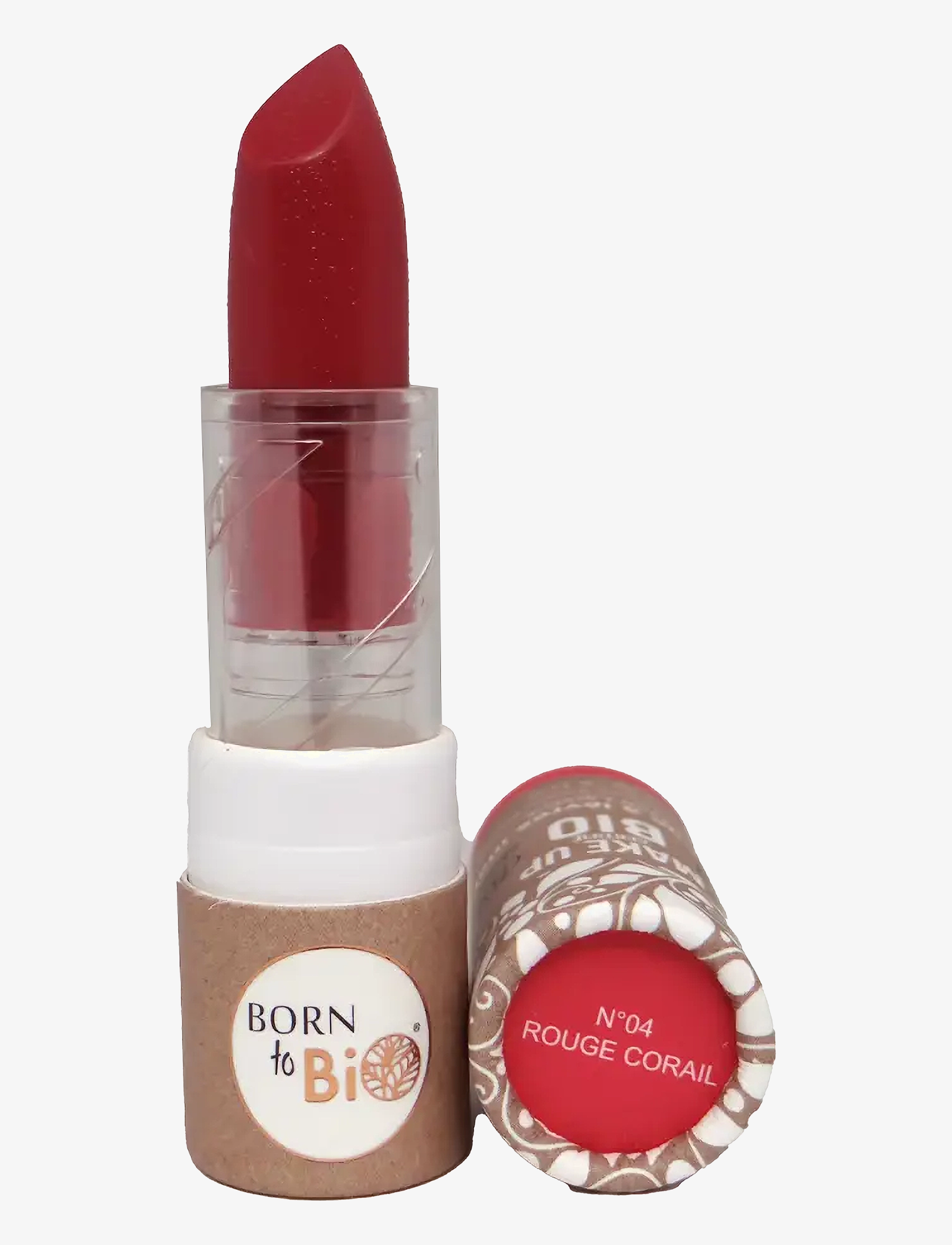Born to Bio Organic Matt Lipstick - N°4  ROUGE CORAIL