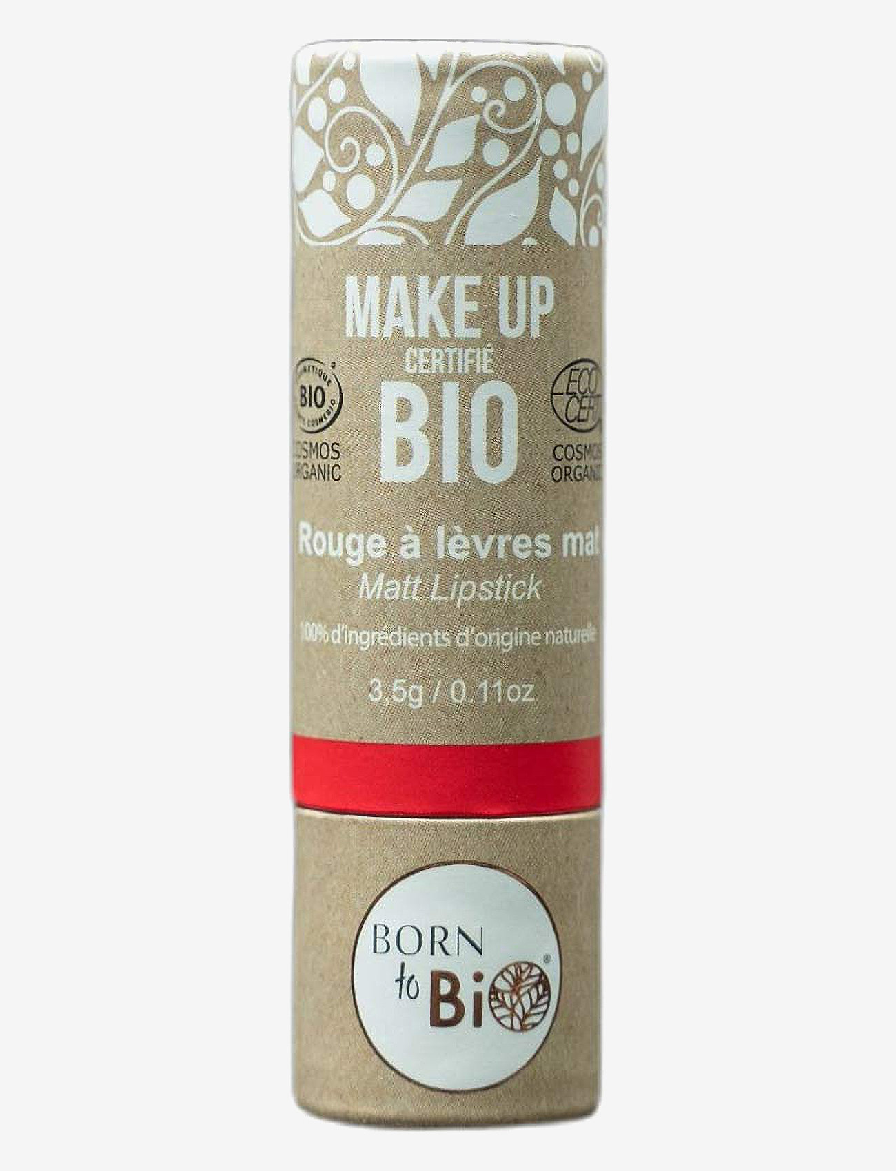 Born to Bio - Born to Bio Organic Matt Lipstick - makeup - n°5  rouge royal - 1