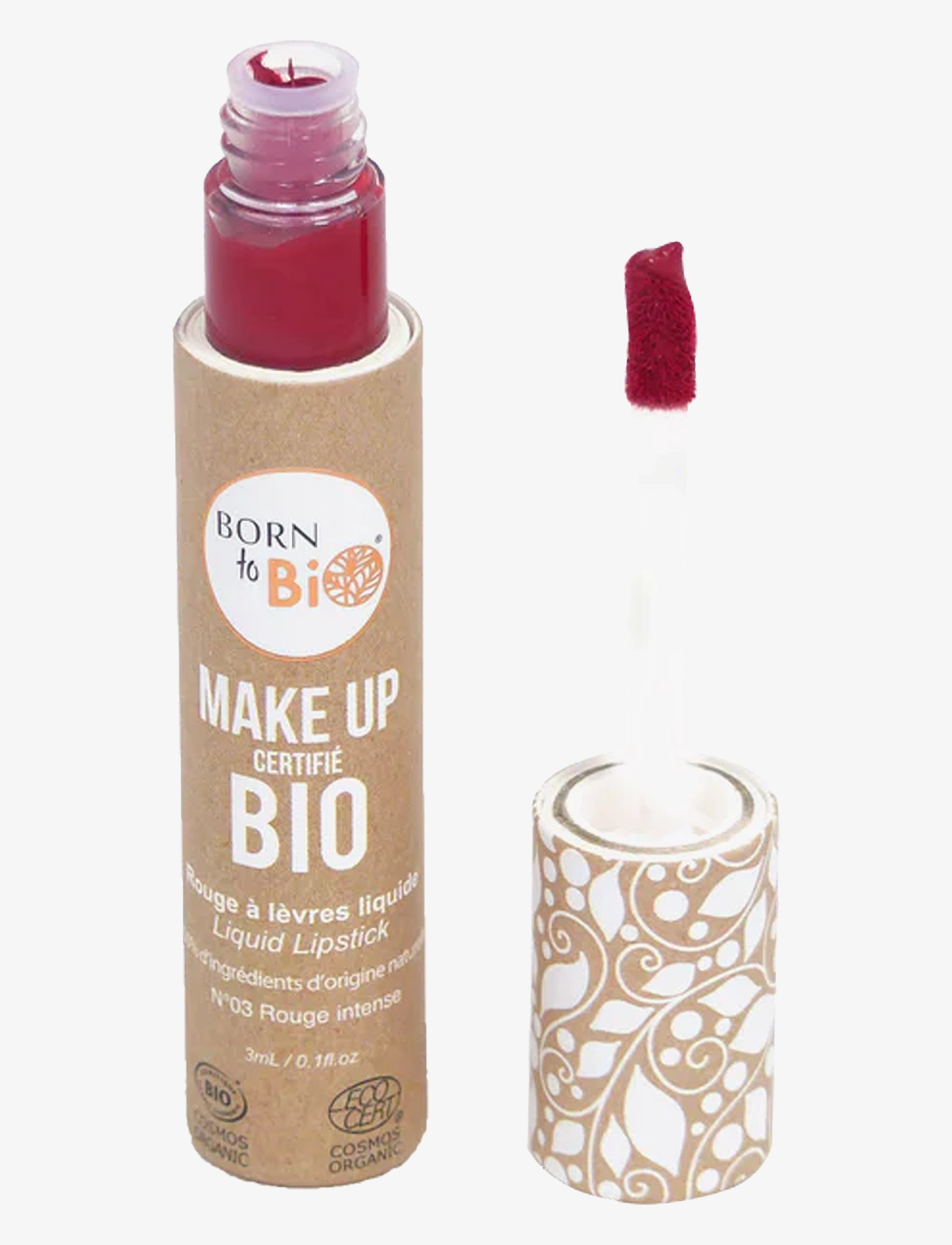 Born to Bio Born To Bio Organic Liquid Lipstick, 3 ml, Red, Læber > Flydende Læbe, Dame