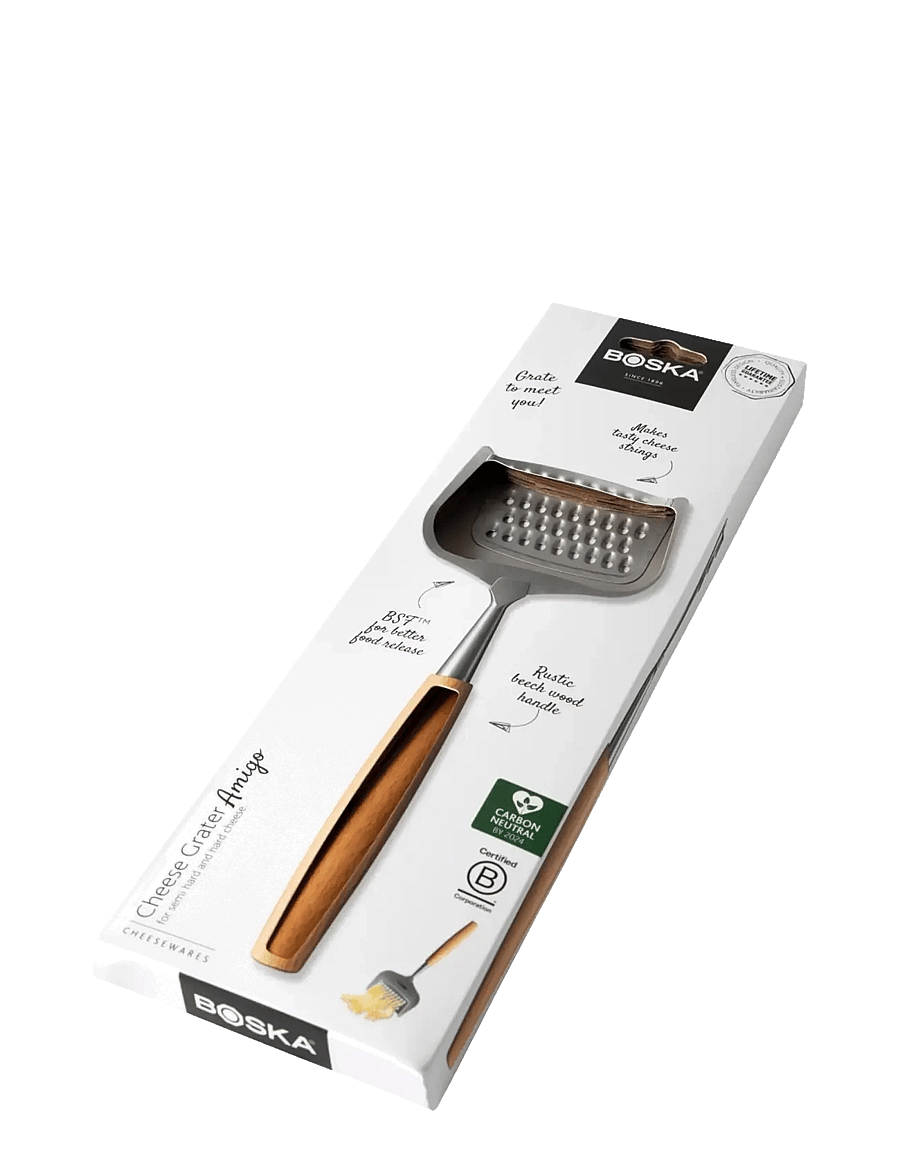 BOSKA - Cheese Grater AMIGO BOSKA® - rivejern - dark wood/stainless - 3