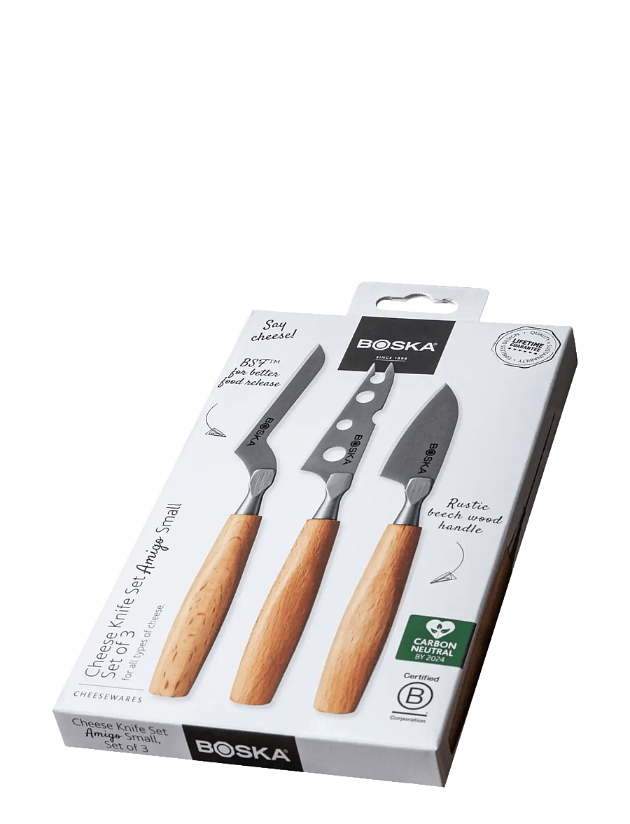 BOSKA - Cheese Knife Small AMIGO SET/3 BOSKA® - osteknive - light wood - 2