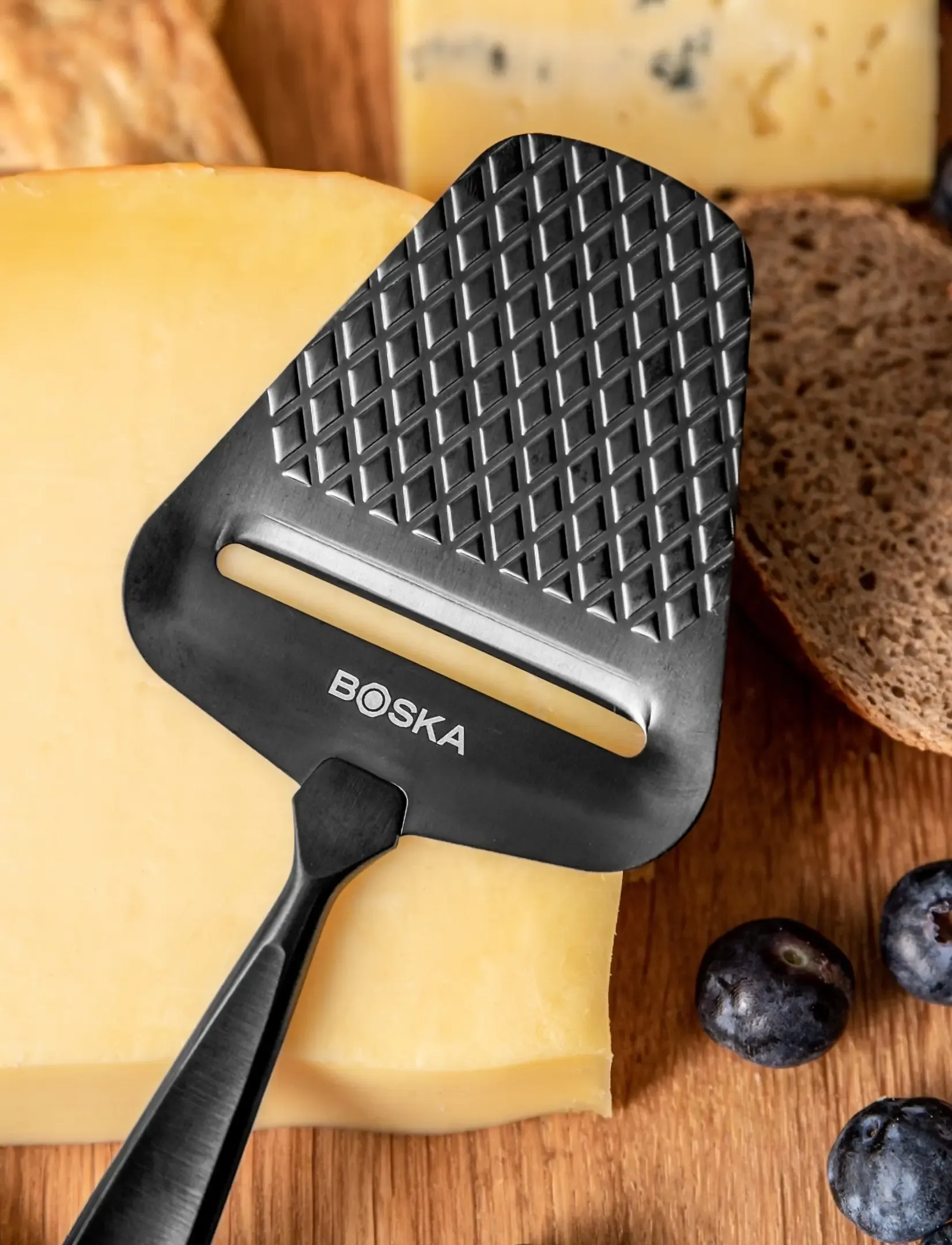 BOSKA - Cheese Slicer Dark Edition MONACO+ BOSKA® - osteknive - black - 0
