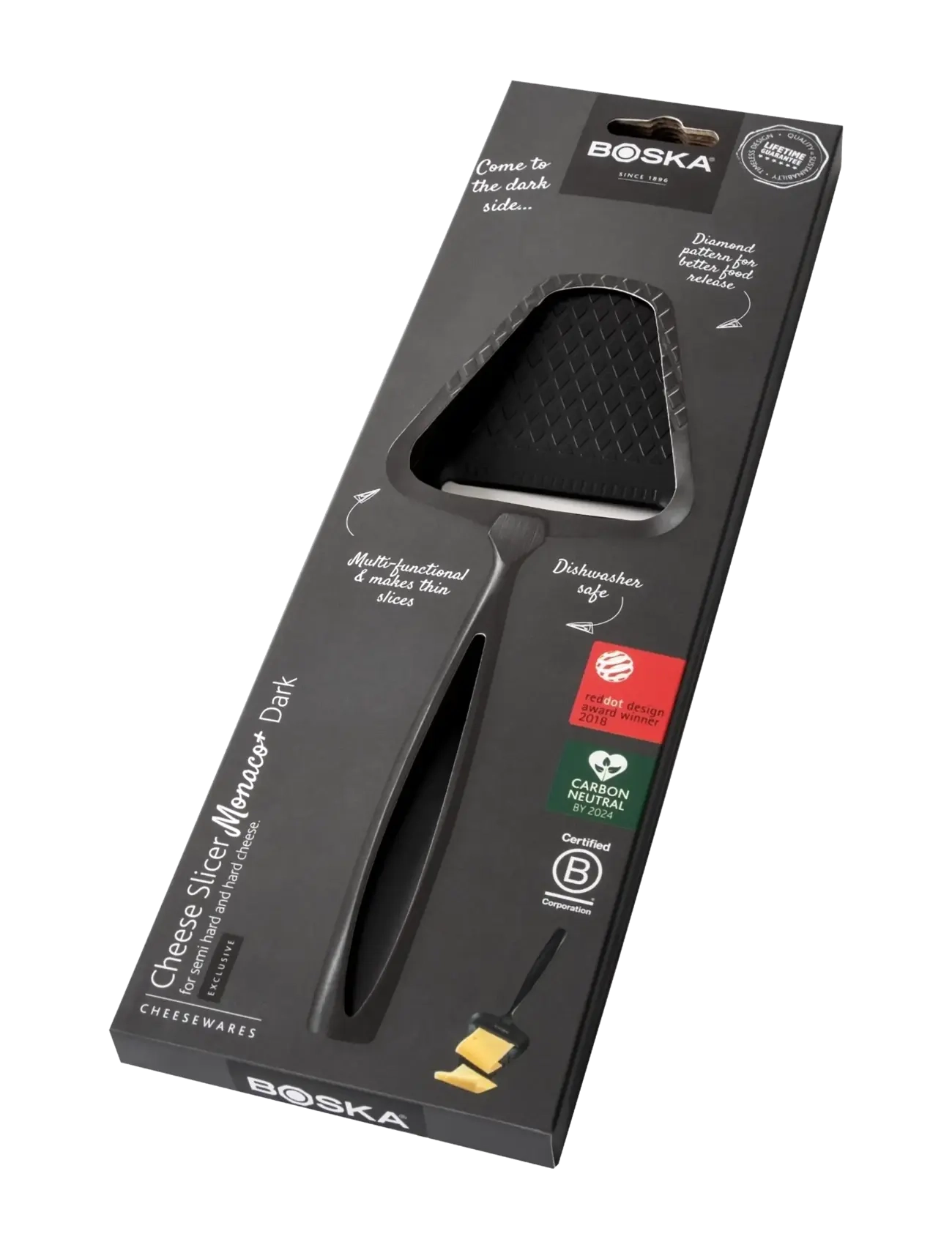 BOSKA - Cheese Slicer Dark Edition MONACO+ BOSKA® - osteknive - black - 4