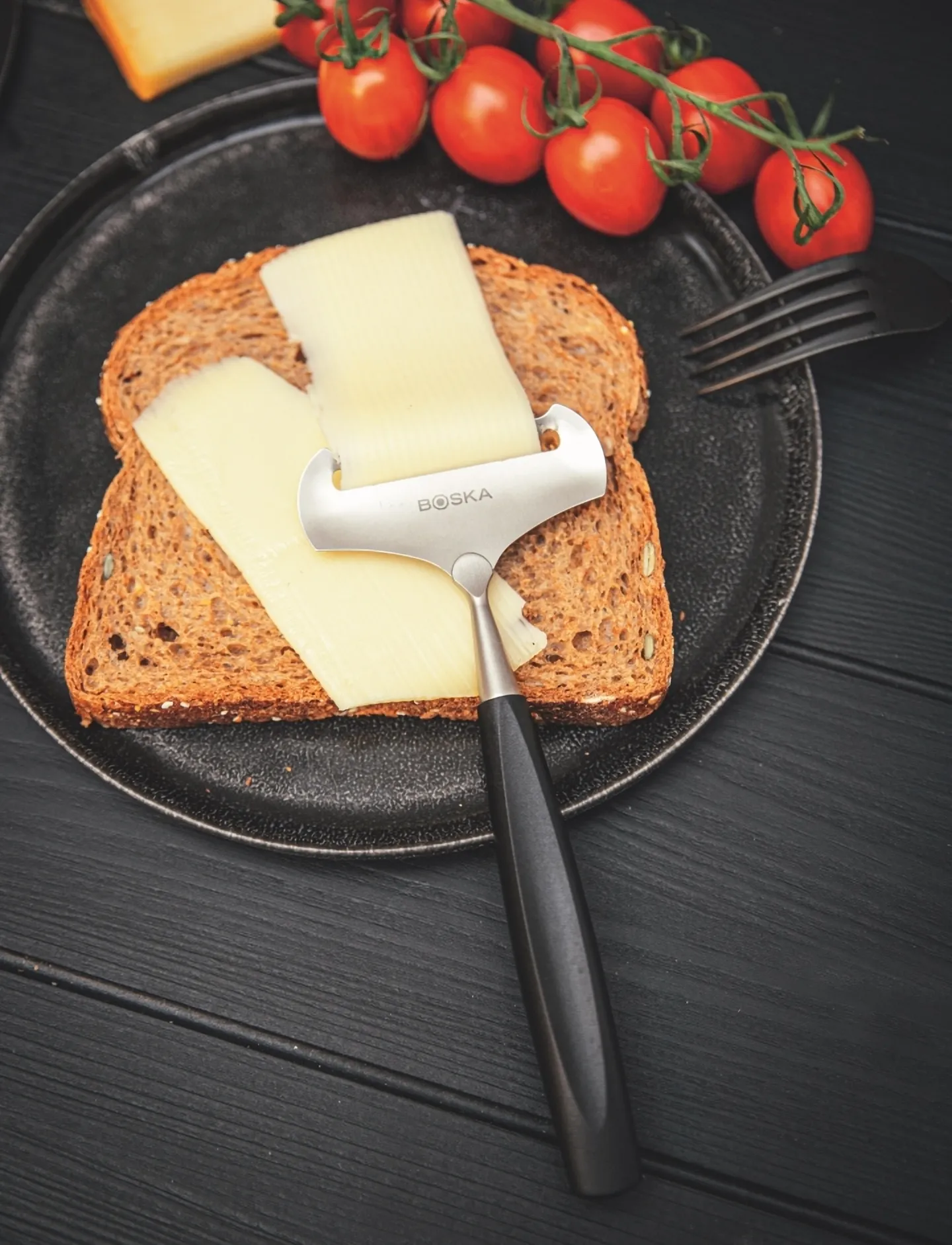 BOSKA - Soft Cheese Slicer MILANO+ BOSKA® - osthyvlar - black/stainless - 0