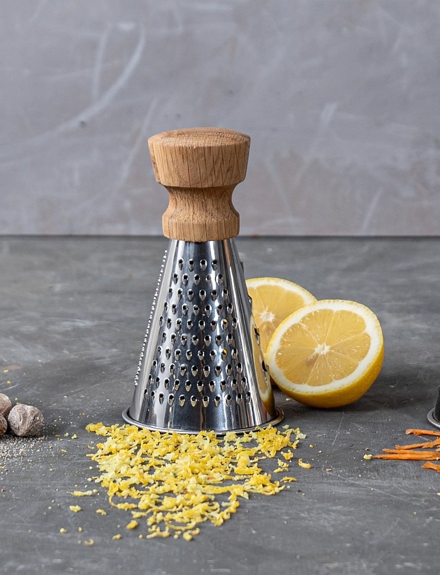 BOSKA - Table Grater Mini OSLO+ BOSKA® - rivejern - brown/stainless - 0