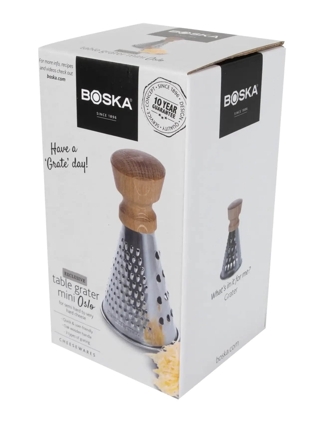 BOSKA - Table Grater Mini OSLO+ BOSKA® - rivjärn - brown/stainless - 2