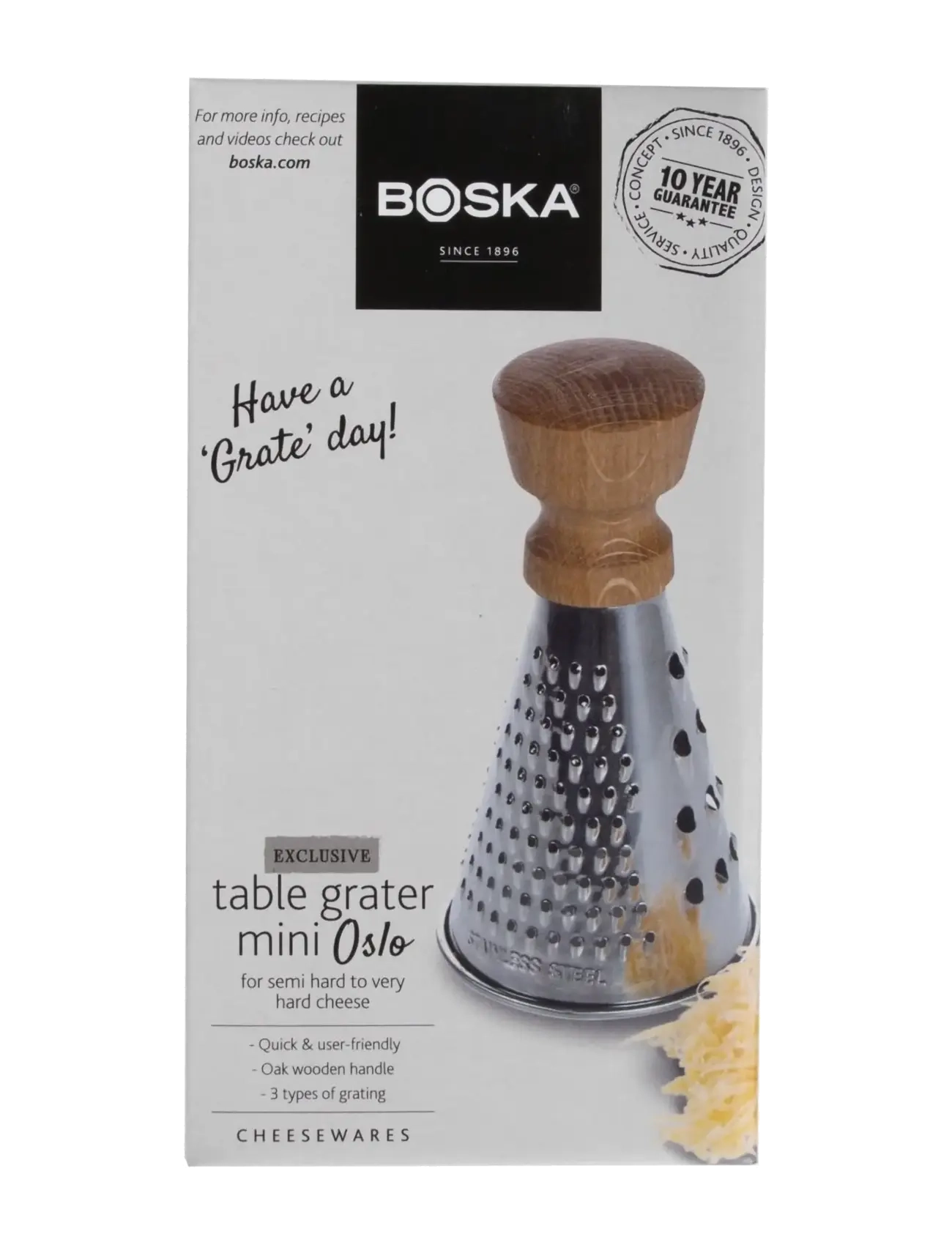 BOSKA - Table Grater Mini OSLO+ BOSKA® - rivjärn - brown/stainless - 3