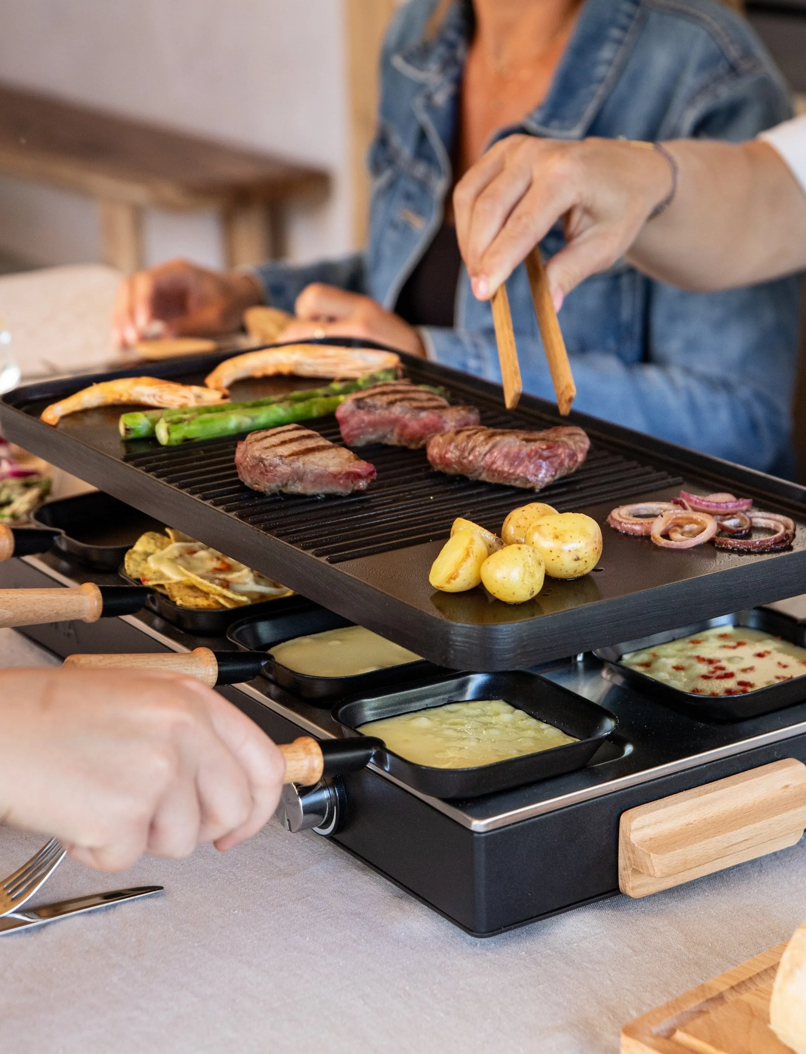 BOSKA - Raclette Party BOSKA® - bordsgrillar - black/brown/stainless - 0